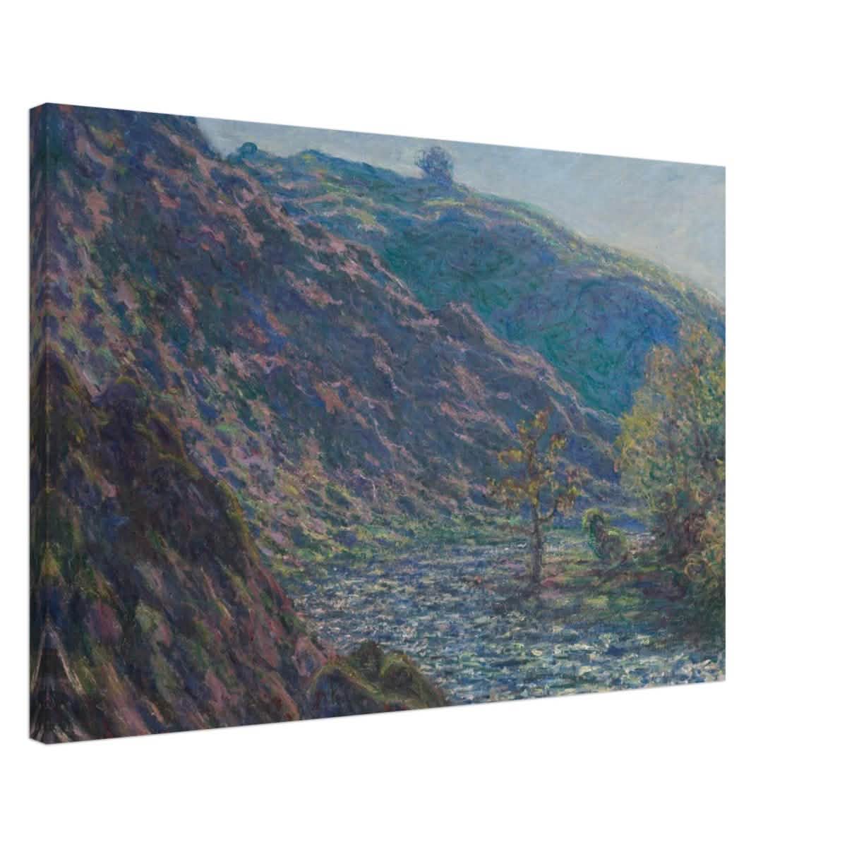 Valley of the Petite Creuse by Claude Monet - Canvas - 60x90 cm / 24x36″ - Thick
