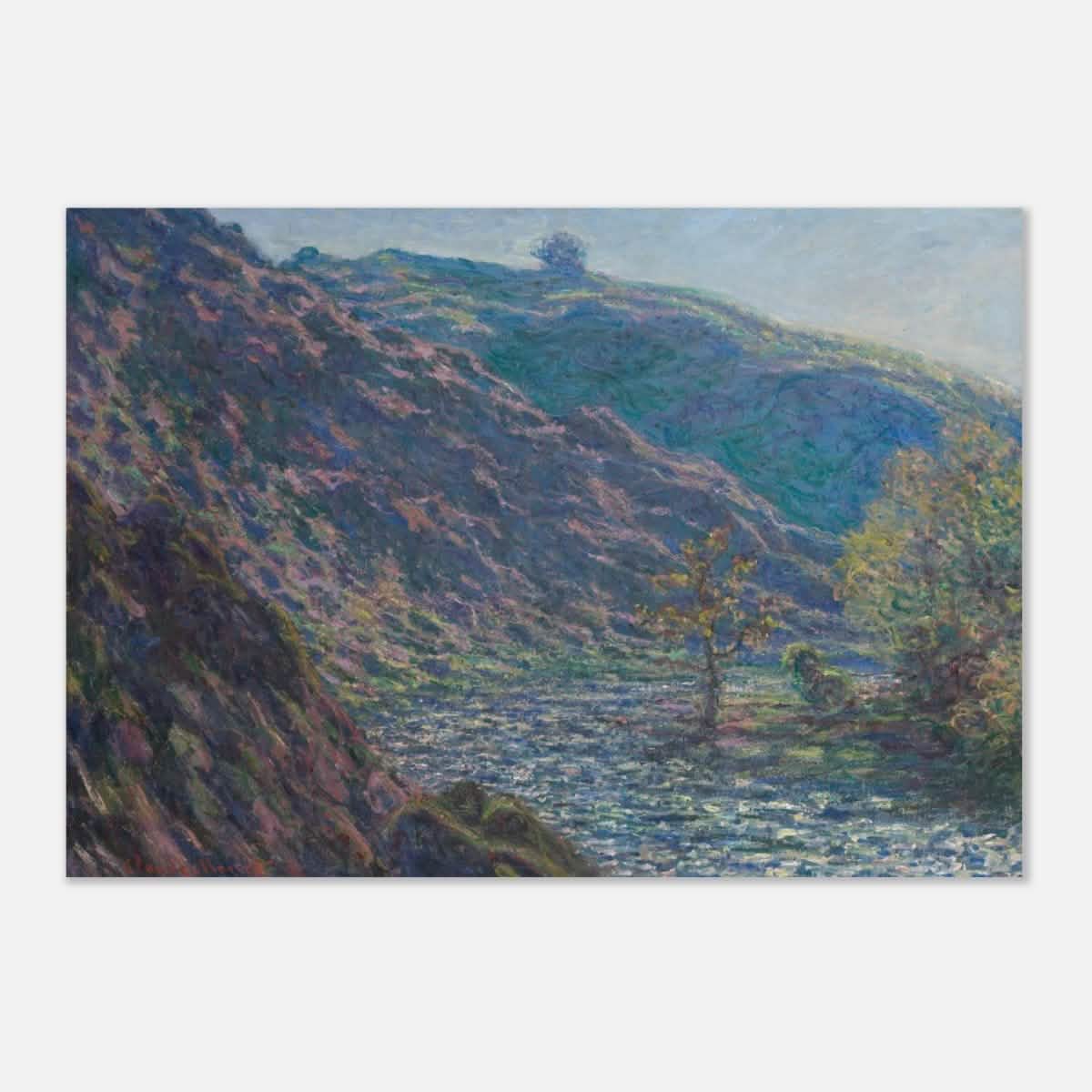 Valley of the Petite Creuse by Claude Monet - Aluminum Print - 70x100 cm / 28x40″ -