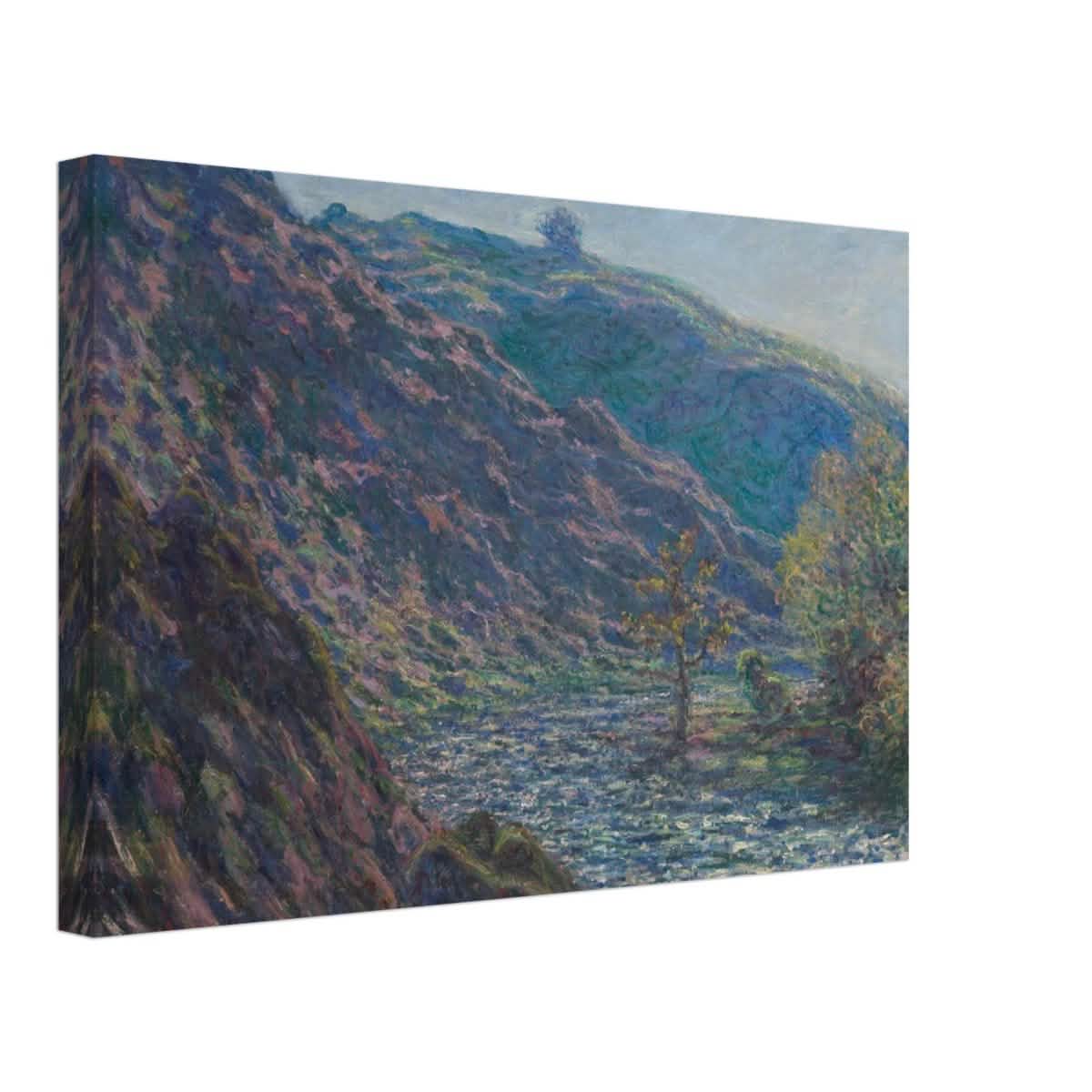 Valley of the Petite Creuse by Claude Monet - Canvas - 30x45 cm / 12x18″ - Slim
