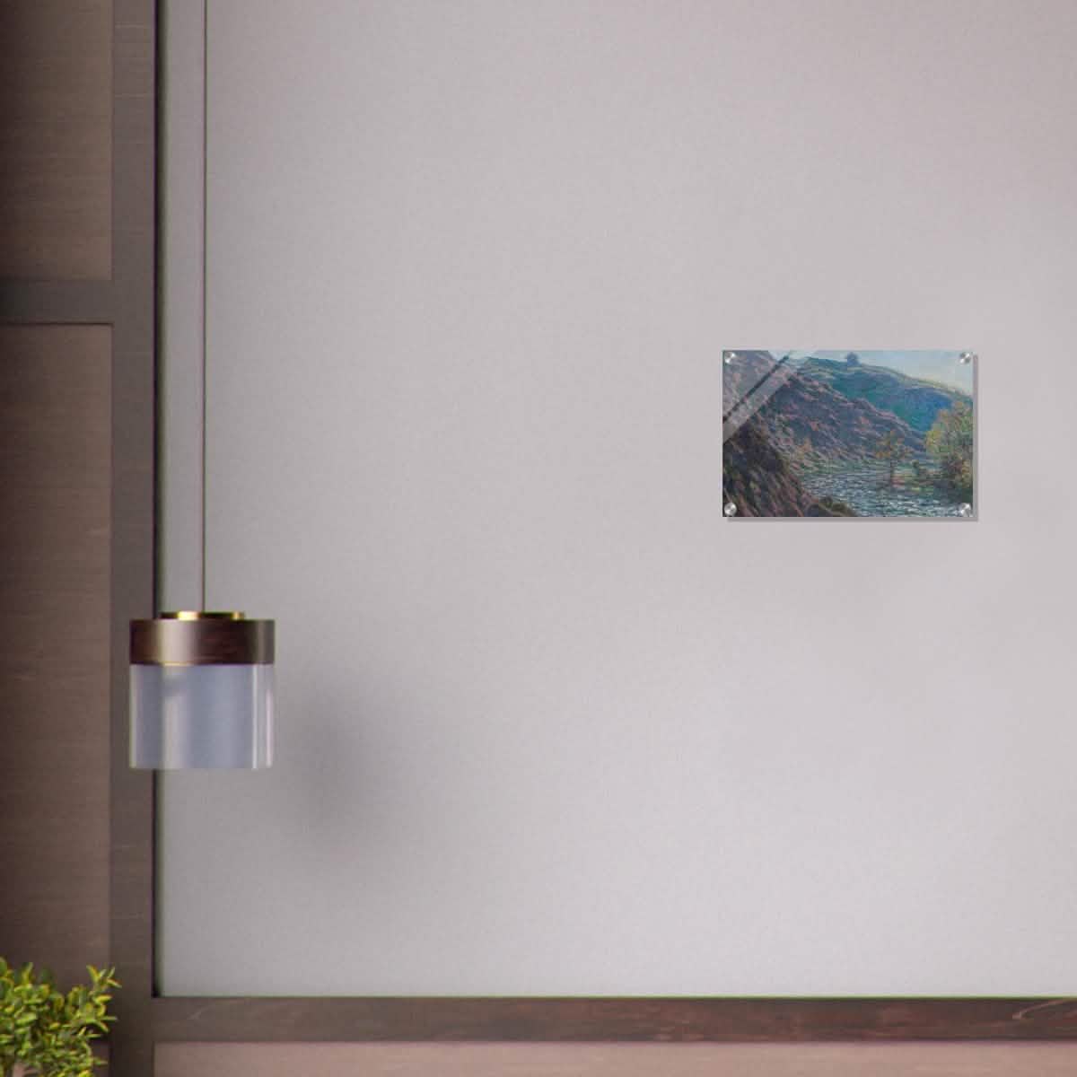 Valley of the Petite Creuse by Claude Monet - Acrylic Print - 30x45 cm / 12x18″ -