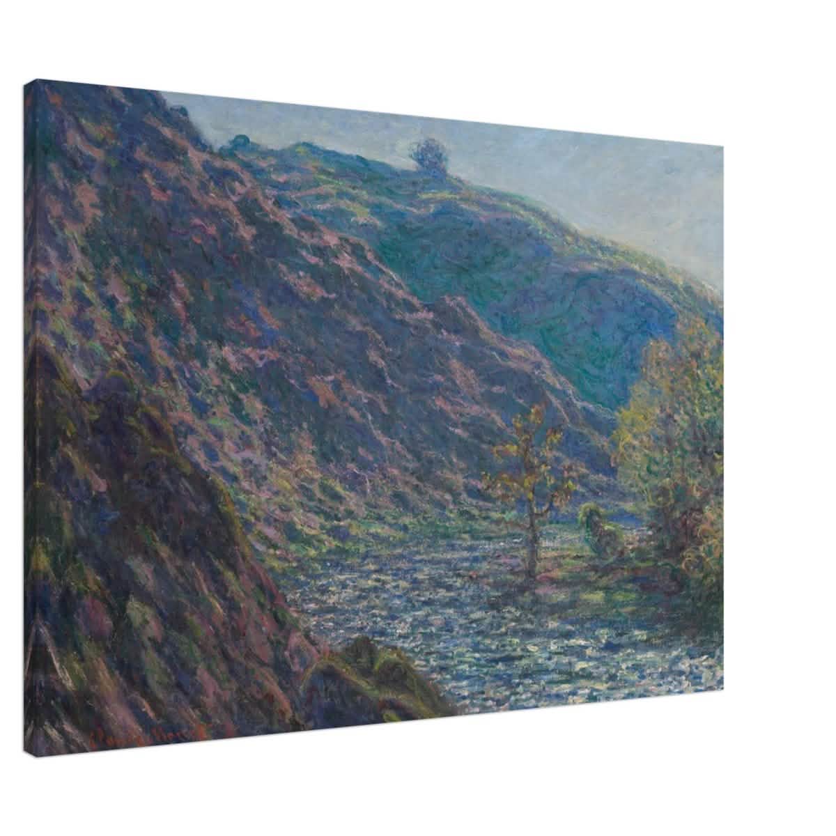 Valley of the Petite Creuse by Claude Monet - Canvas - 70x100 cm / 28x40″ - Slim