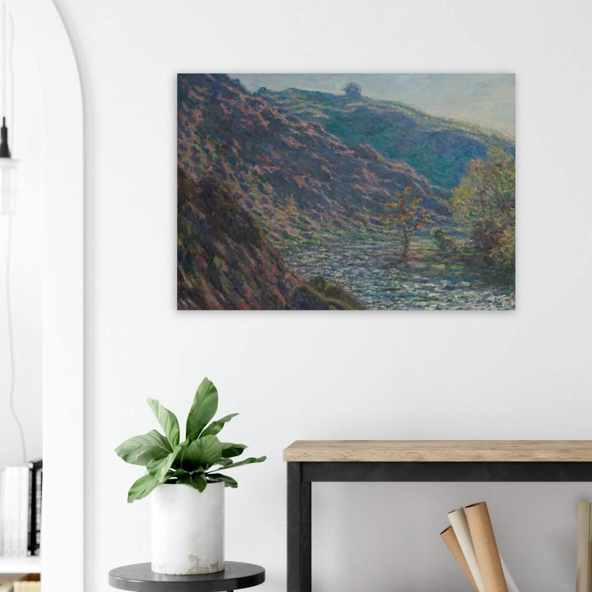 Valley of the Petite Creuse by Claude Monet - Wood Prints - 70x100 cm / 28x40″ - 20 mm