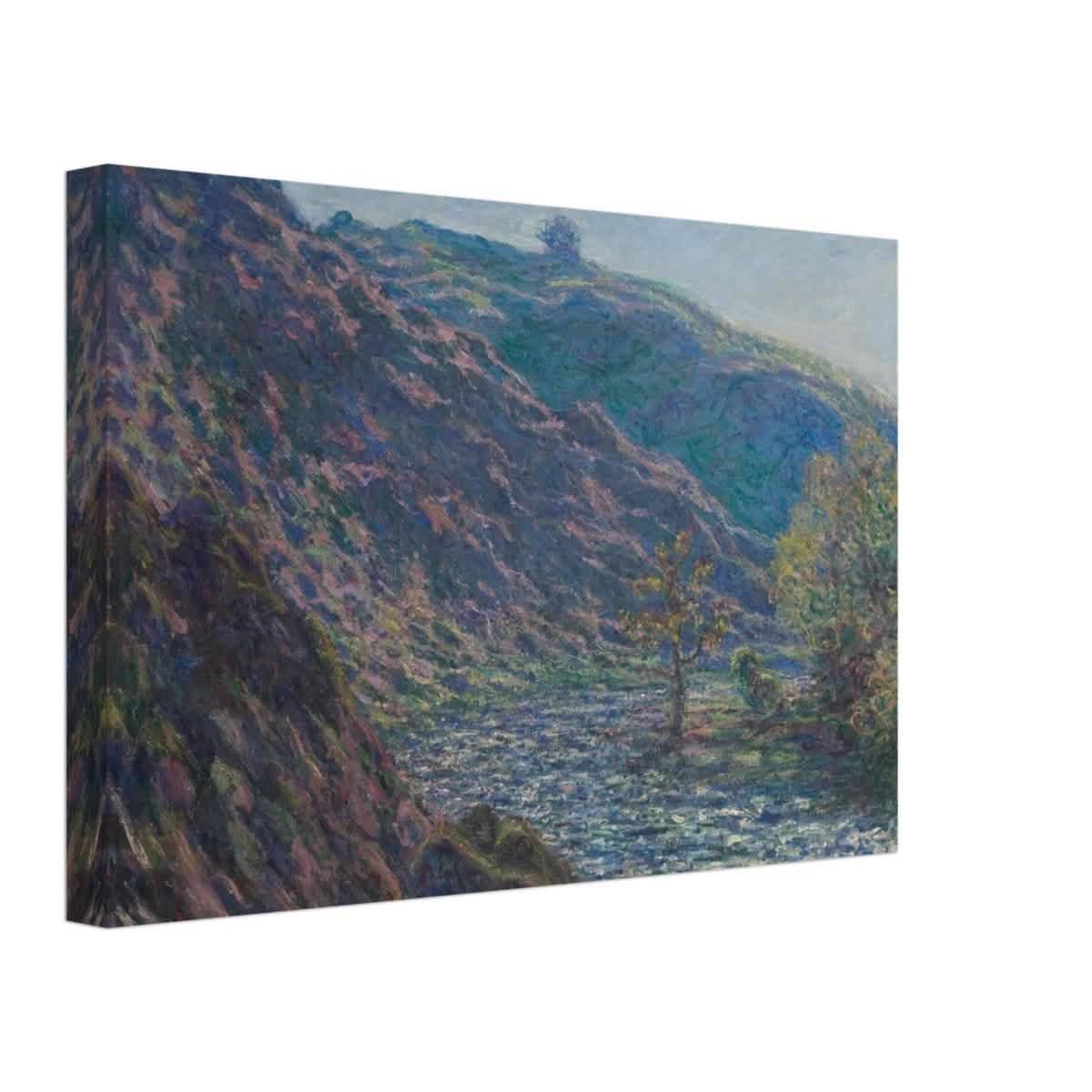 Valley of the Petite Creuse by Claude Monet - Canvas - 30x45 cm / 12x18″ - Thick
