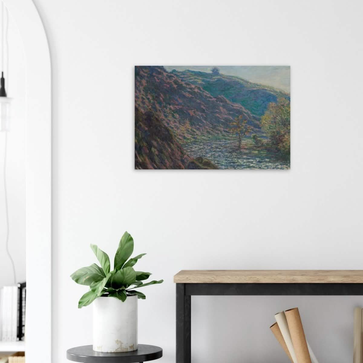 Valley of the Petite Creuse by Claude Monet - Wood Prints - 50x75 cm / 20x30″ - 10 mm