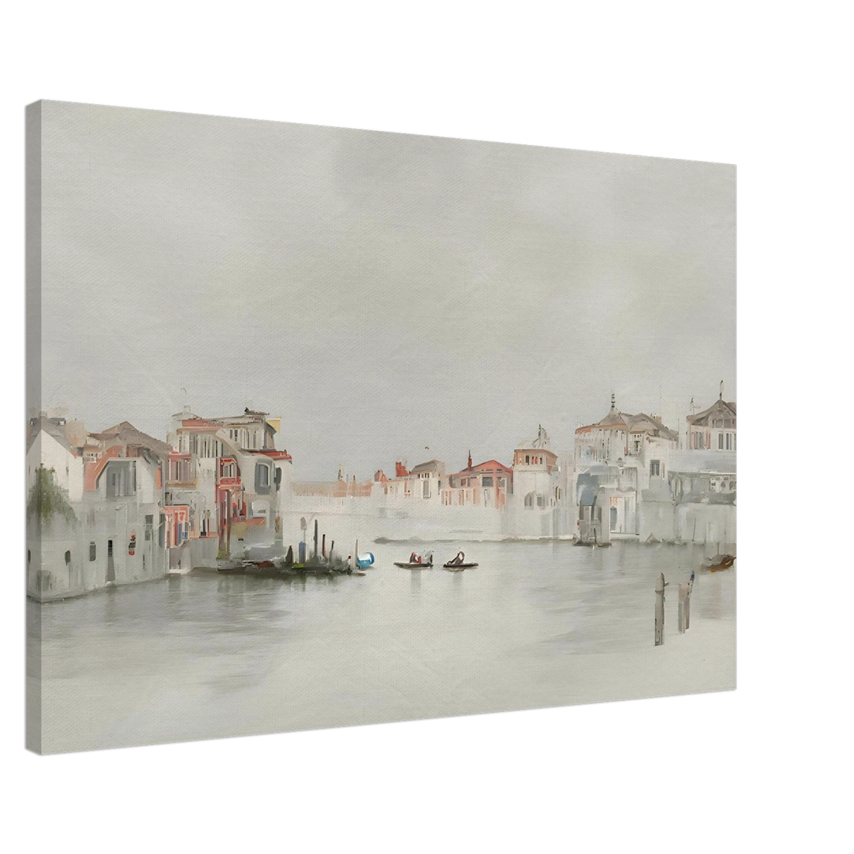 Venetian Whispers – Serene Canal Wall Art Print - Canvas - 60x90 cm / 24x36″ -