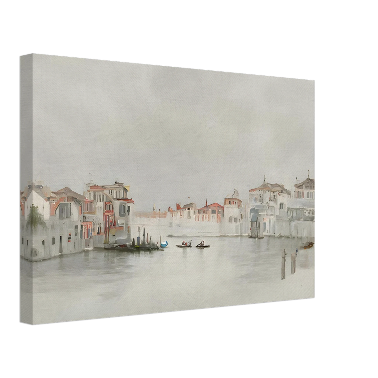 Venetian Whispers – Serene Canal Wall Art Print - Canvas - 30x45 cm / 12x18″ -