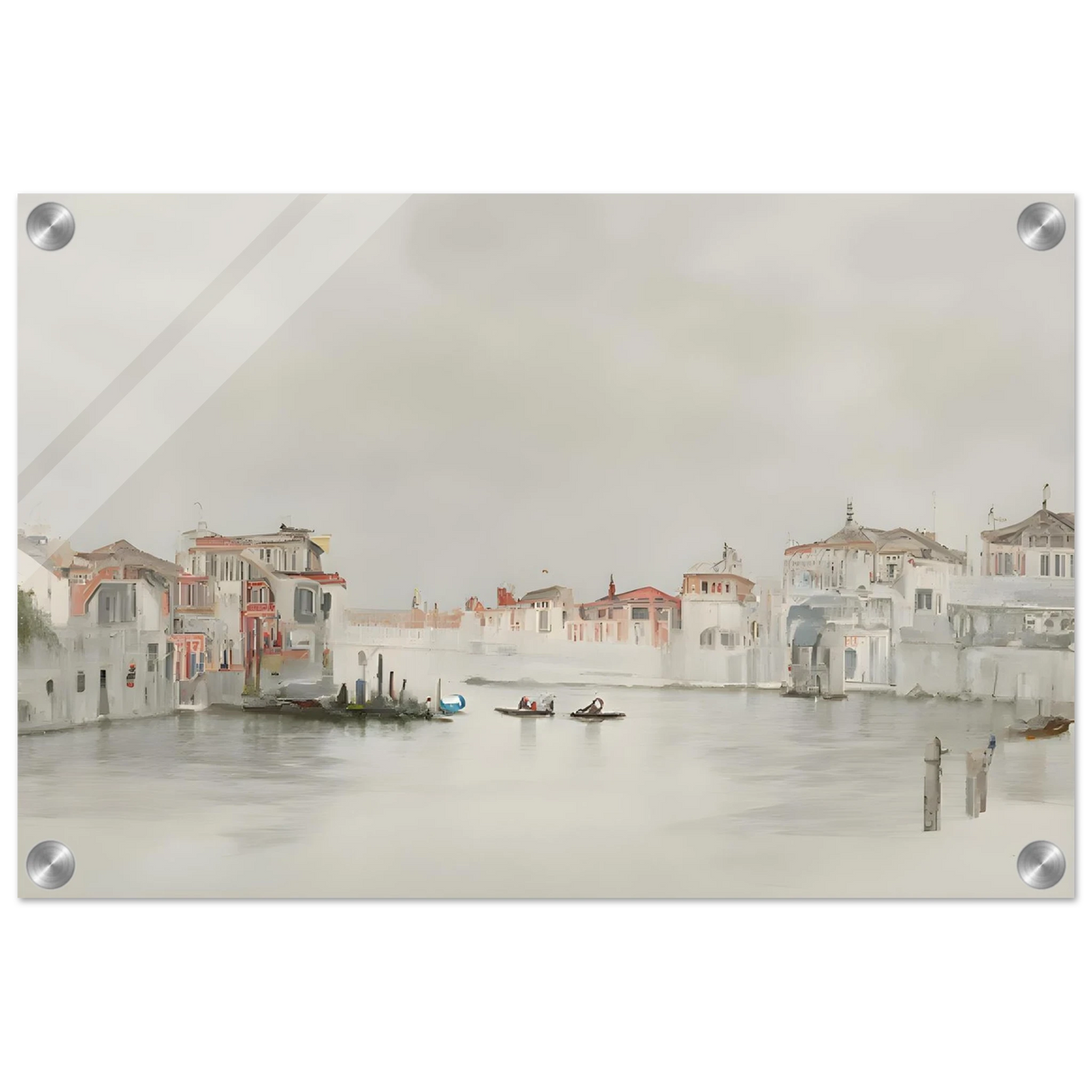 Venetian Whispers – Serene Canal Wall Art Print - Acrylic Print - 30x45 cm / 12x18″ -