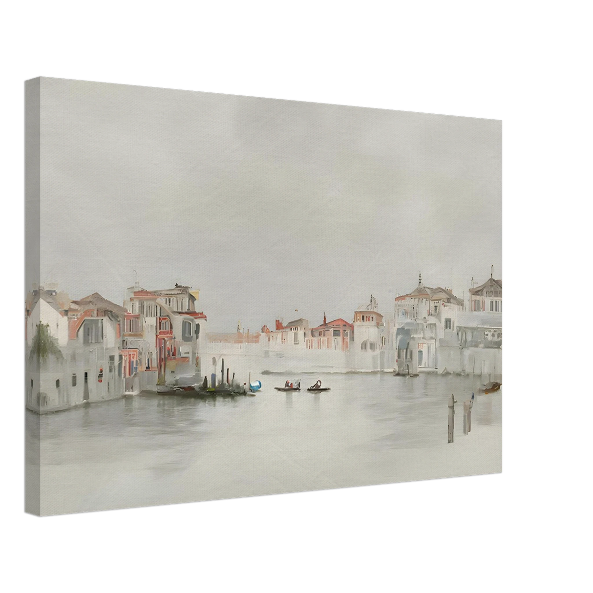 Venetian Whispers – Serene Canal Wall Art Print - Canvas - 40x60 cm / 16x24″ -