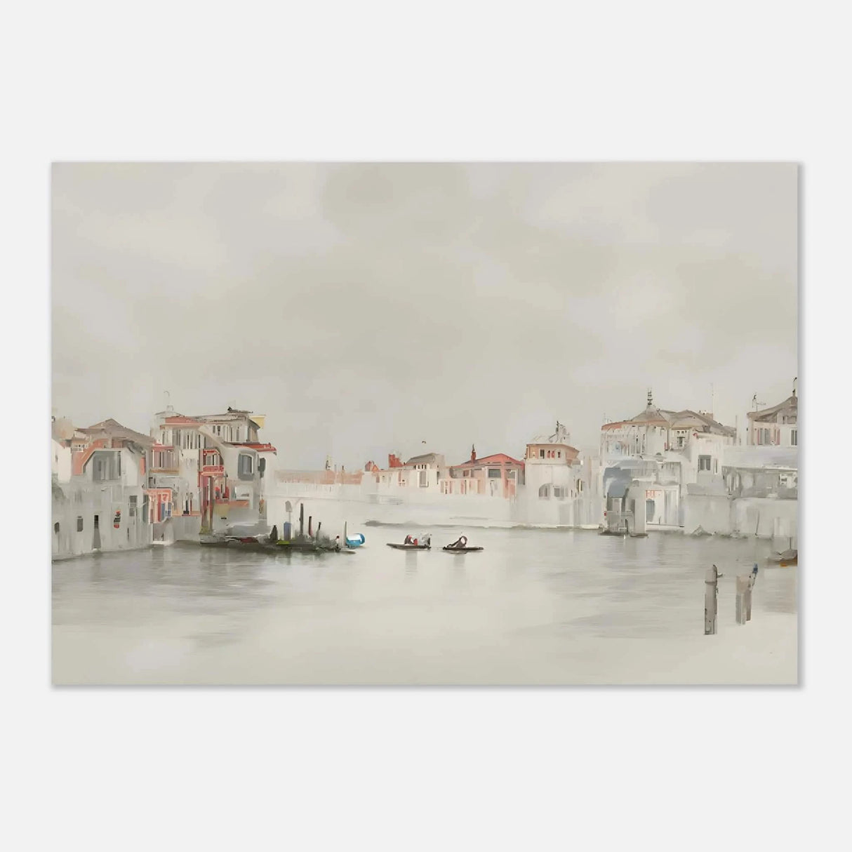 Venetian Whispers – Serene Canal Wall Art Print - Aluminum Print - 70x100 cm / 28x40″ -