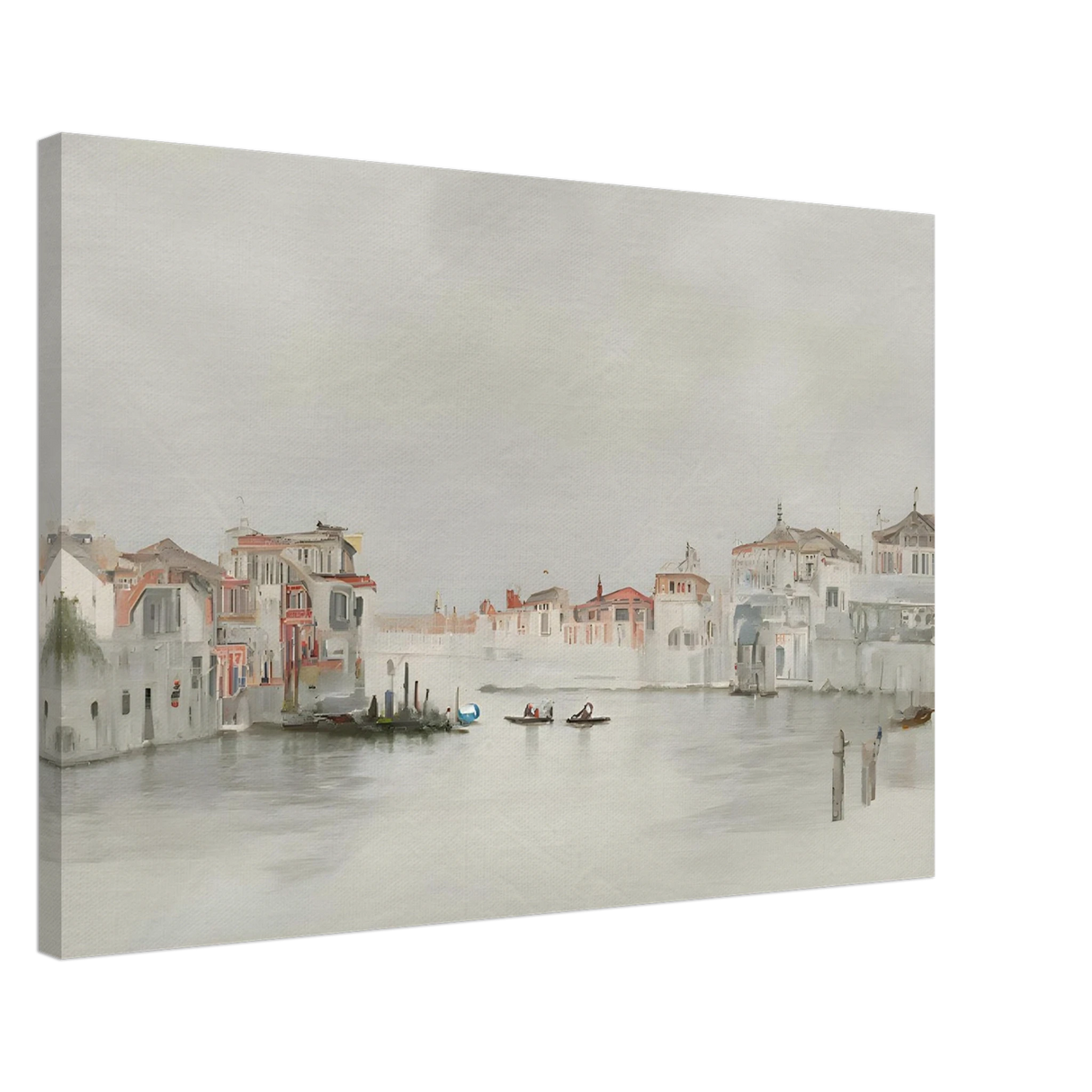 Venetian Whispers – Serene Canal Wall Art Print - Canvas - 50x75 cm / 20x30″ -