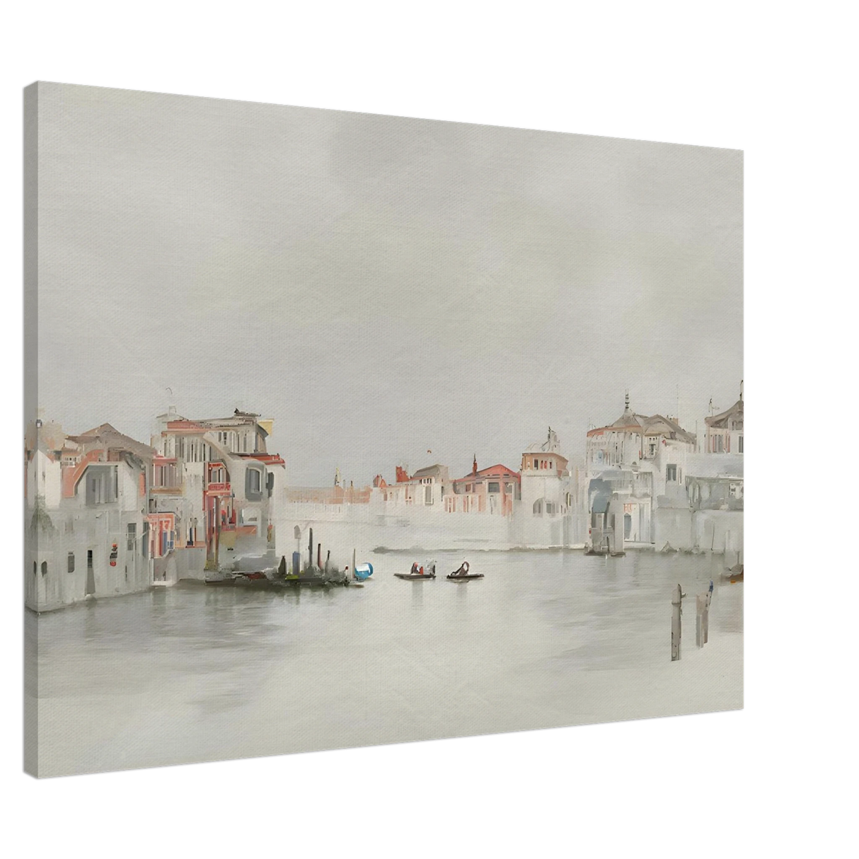 Venetian Whispers – Serene Canal Wall Art Print - Canvas - 70x100 cm / 28x40″ -