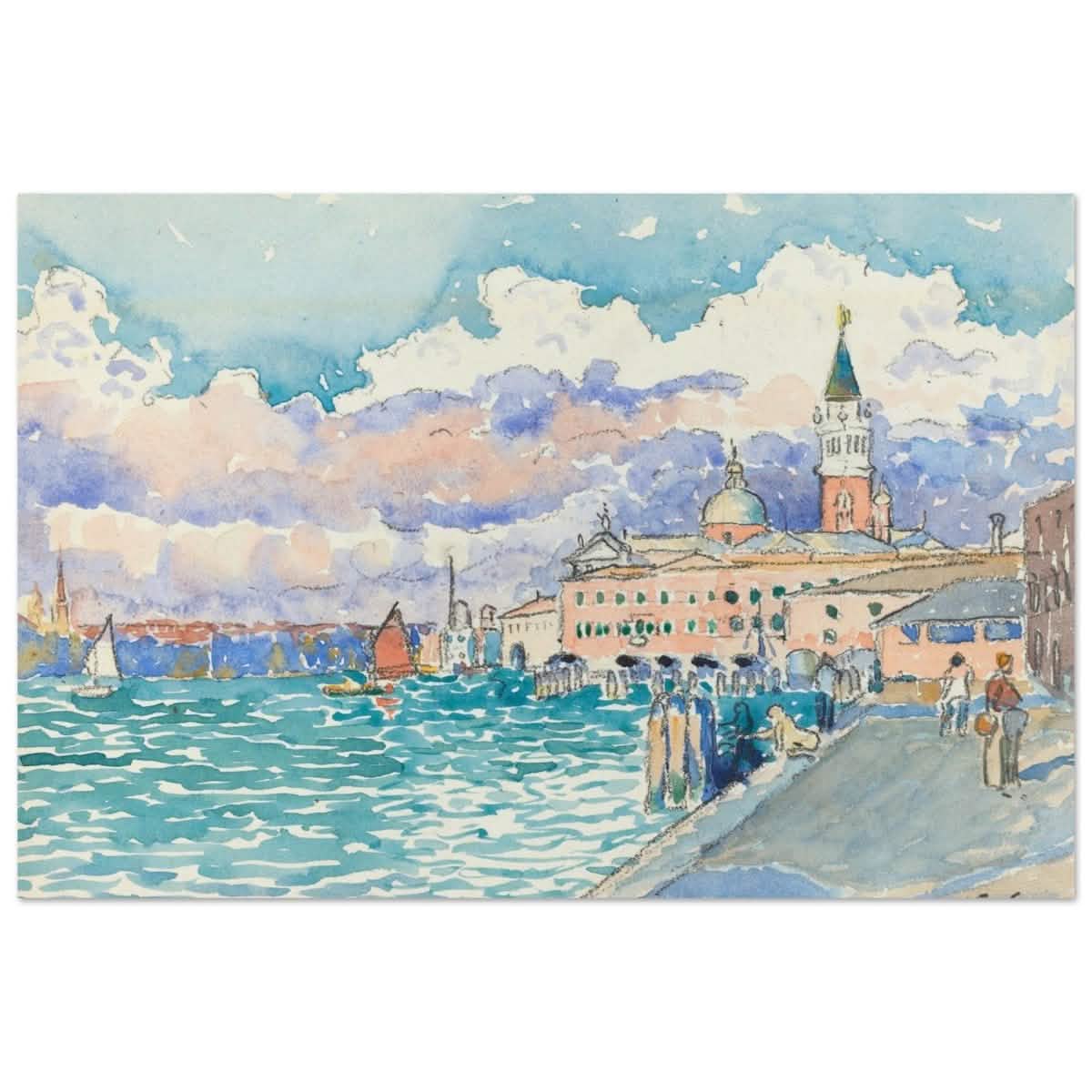 Venice (ca. 1903) by Henri - Edmond Cross | Vintage wall art print - Aluminum Print - 60x90 cm / 24x36″ -