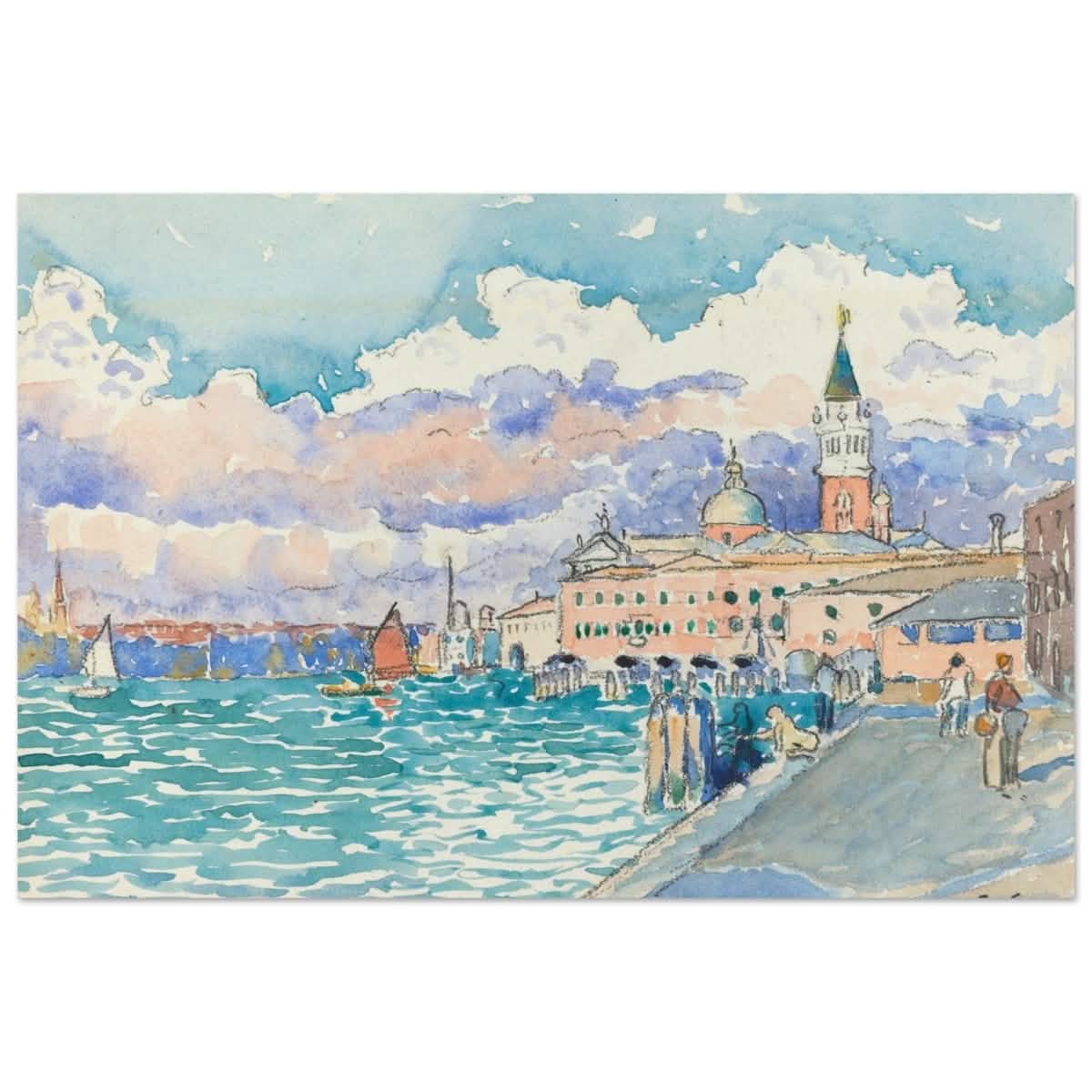 Venice (ca. 1903) by Henri - Edmond Cross | Vintage wall art print - Aluminum Print - 40x60 cm / 16x24″ -