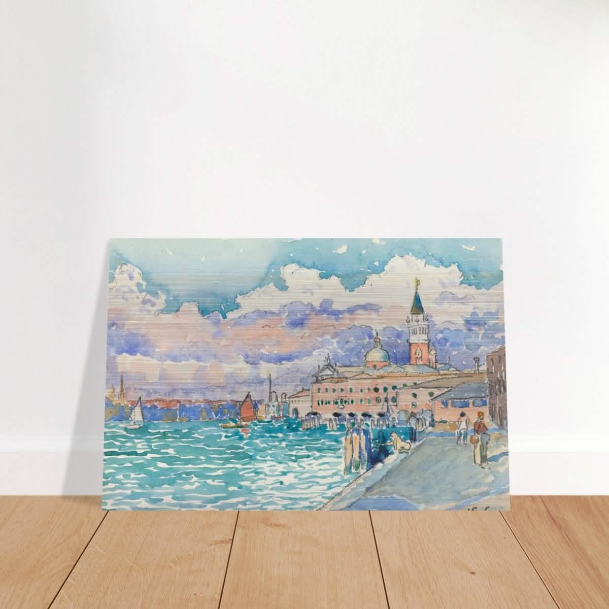 Venice (ca. 1903) by Henri - Edmond Cross | Vintage wall art print - Brushed Aluminum Print - 30x45 cm / 12x18″ -