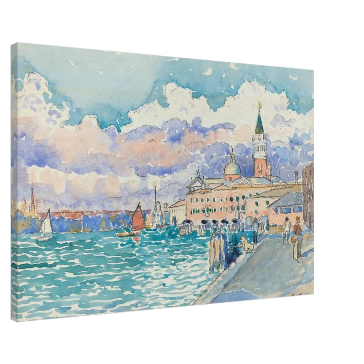 Venice (ca. 1903) by Henri - Edmond Cross | Vintage wall art print - Canvas - 60x90 cm / 24x36″ -