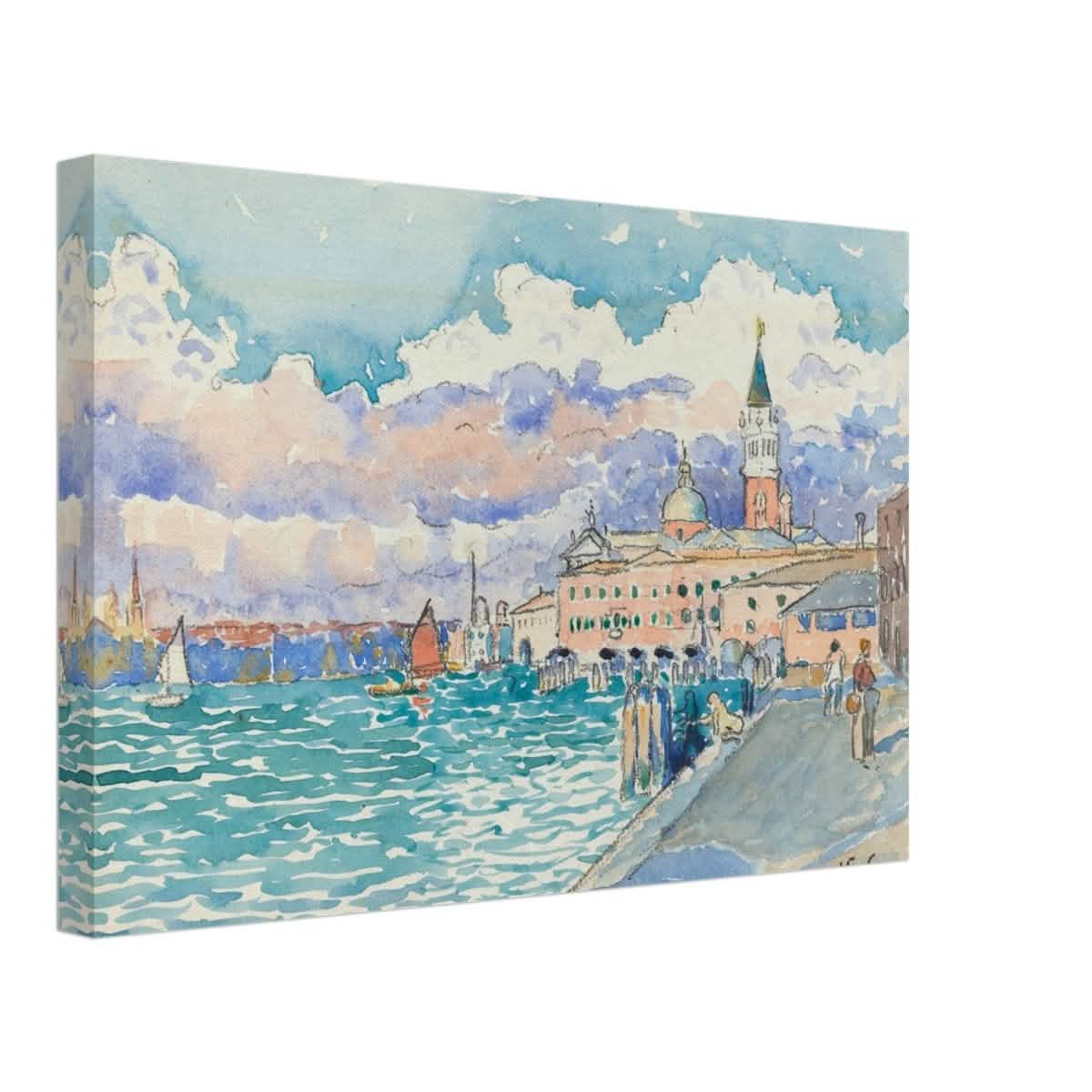 Venice (ca. 1903) by Henri - Edmond Cross | Vintage wall art print - Canvas - 30x45 cm / 12x18″ -