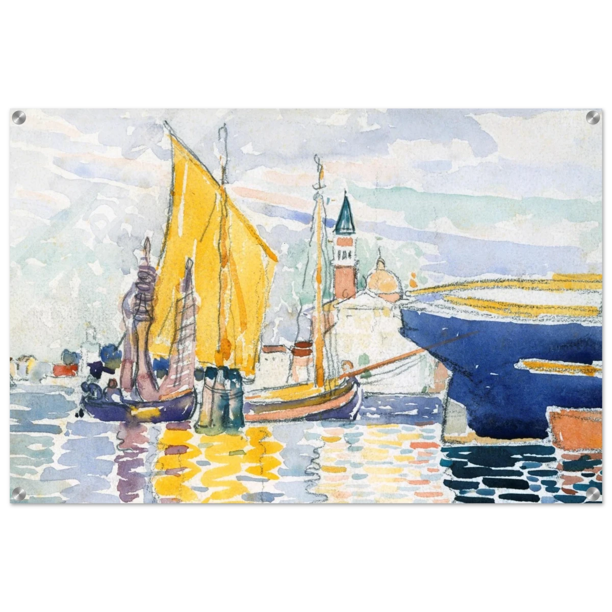 Venice - The Giudecca by Henri - Edmond Cross (Henri - Edmond Delacroix) - Acrylic Print - 60x90 cm / 24x36″ -