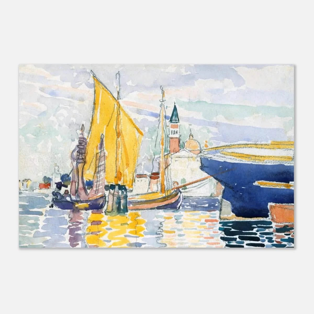 Venice - The Giudecca by Henri - Edmond Cross (Henri - Edmond Delacroix) - Aluminum Print - 40x60 cm / 16x24″ -
