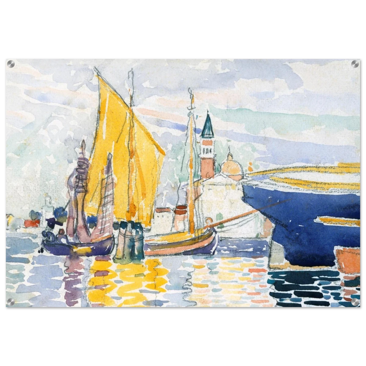 Venice - The Giudecca by Henri - Edmond Cross (Henri - Edmond Delacroix) - Acrylic Print - 70x100 cm / 28x40″ -