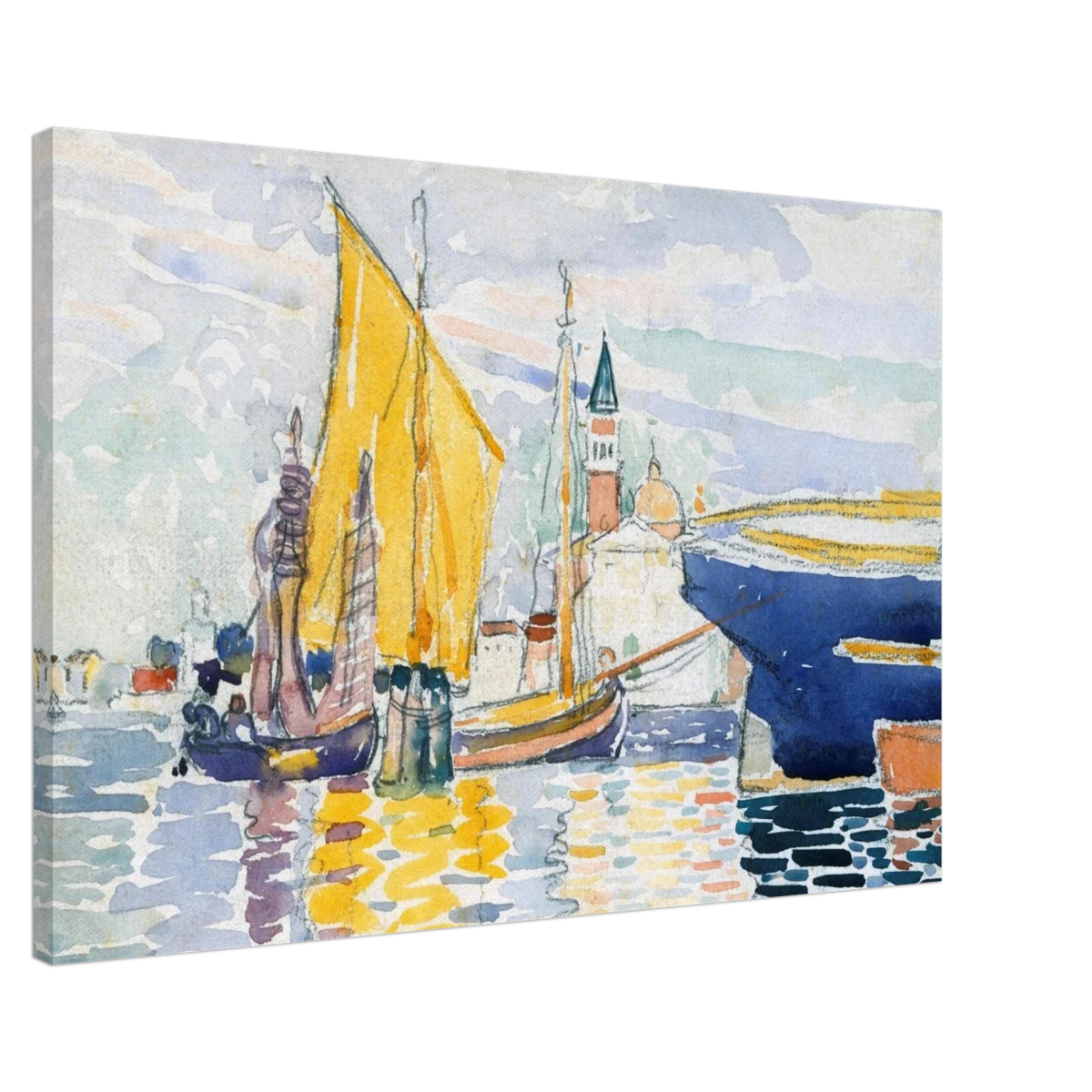 Venice - The Giudecca by Henri - Edmond Cross (Henri - Edmond Delacroix) - Canvas - 60x90 cm / 24x36″ -
