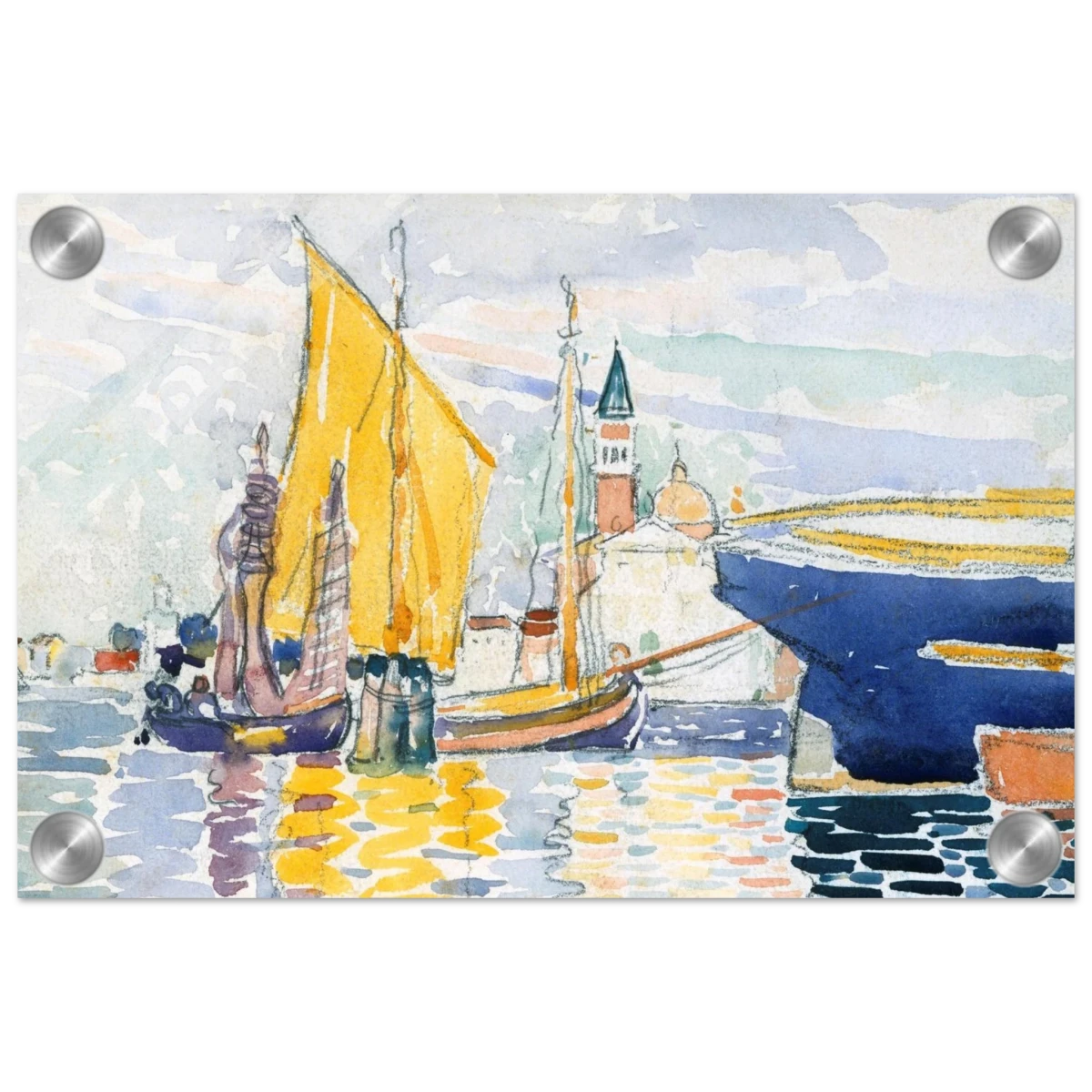 Venice - The Giudecca by Henri - Edmond Cross (Henri - Edmond Delacroix) - Acrylic Print - 20x30 cm / 8x12″ -