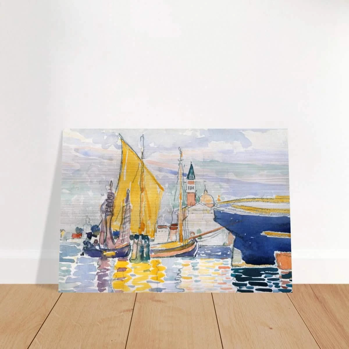 Venice - The Giudecca by Henri - Edmond Cross (Henri - Edmond Delacroix) - Brushed Aluminum Print - 70x100 cm / 28x40″ -