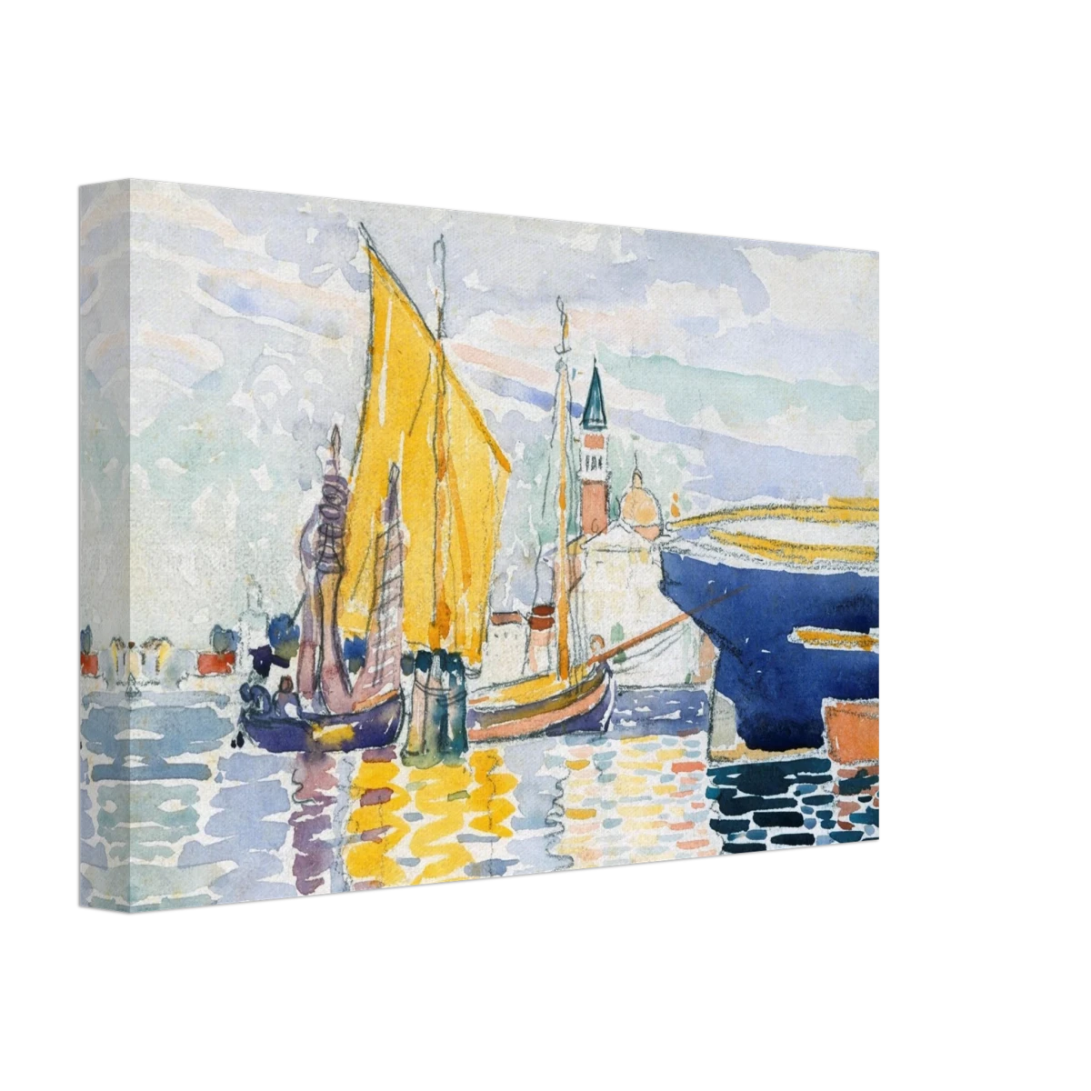 Venice - The Giudecca by Henri - Edmond Cross (Henri - Edmond Delacroix) - Canvas - 20x30 cm / 8x12″ -