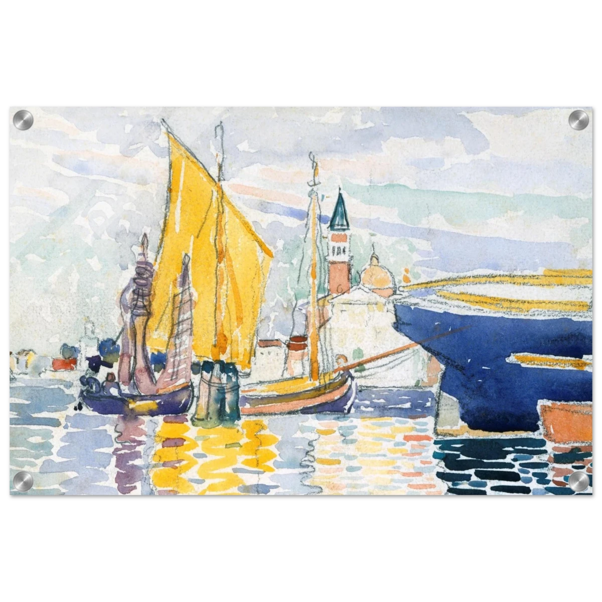 Venice - The Giudecca by Henri - Edmond Cross (Henri - Edmond Delacroix) - Acrylic Print - 40x60 cm / 16x24″ -