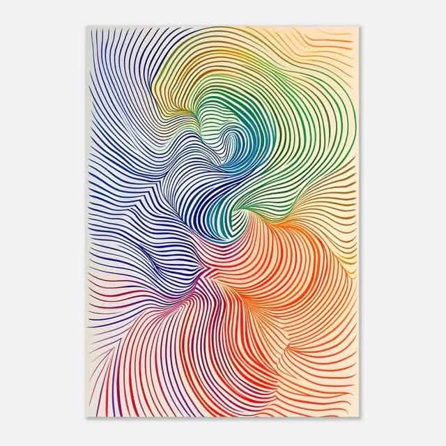 Vibrant Trio: Colorful Abstractions - Canvas - 30X45 CM / 12X18″ -