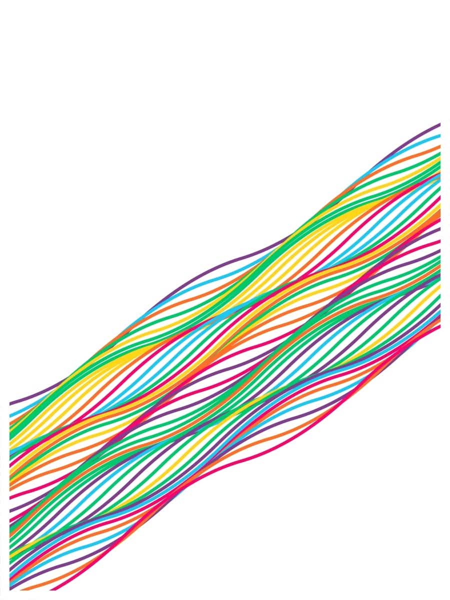 Vibrant Vectors Trio - Canvas - 30X45 CM / 12X18″ -