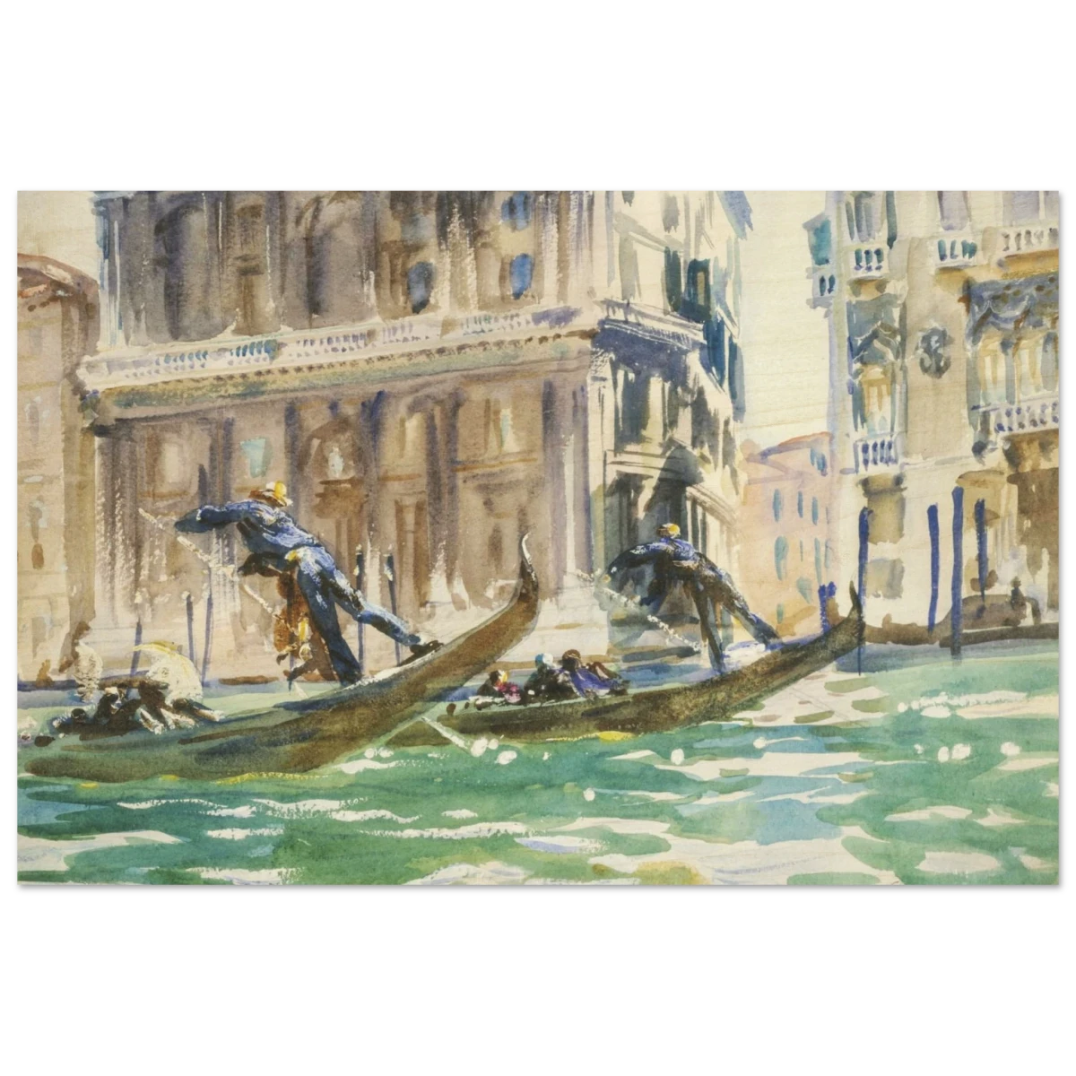 View of Venice (1906) by John Singer Sargent | Wall art Print - Wood Prints - 40x60 cm / 16x24″ -