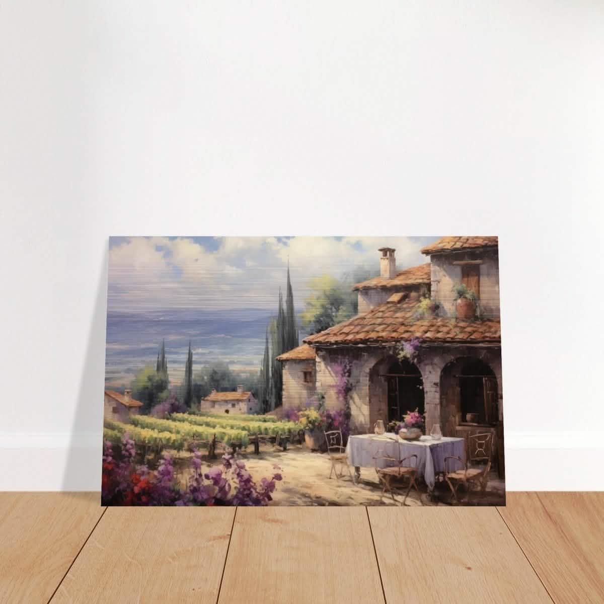 Vineyard Elegance | Nature Art Wall art print - Brushed Aluminum Print - 40x60 cm / 16x24″ -