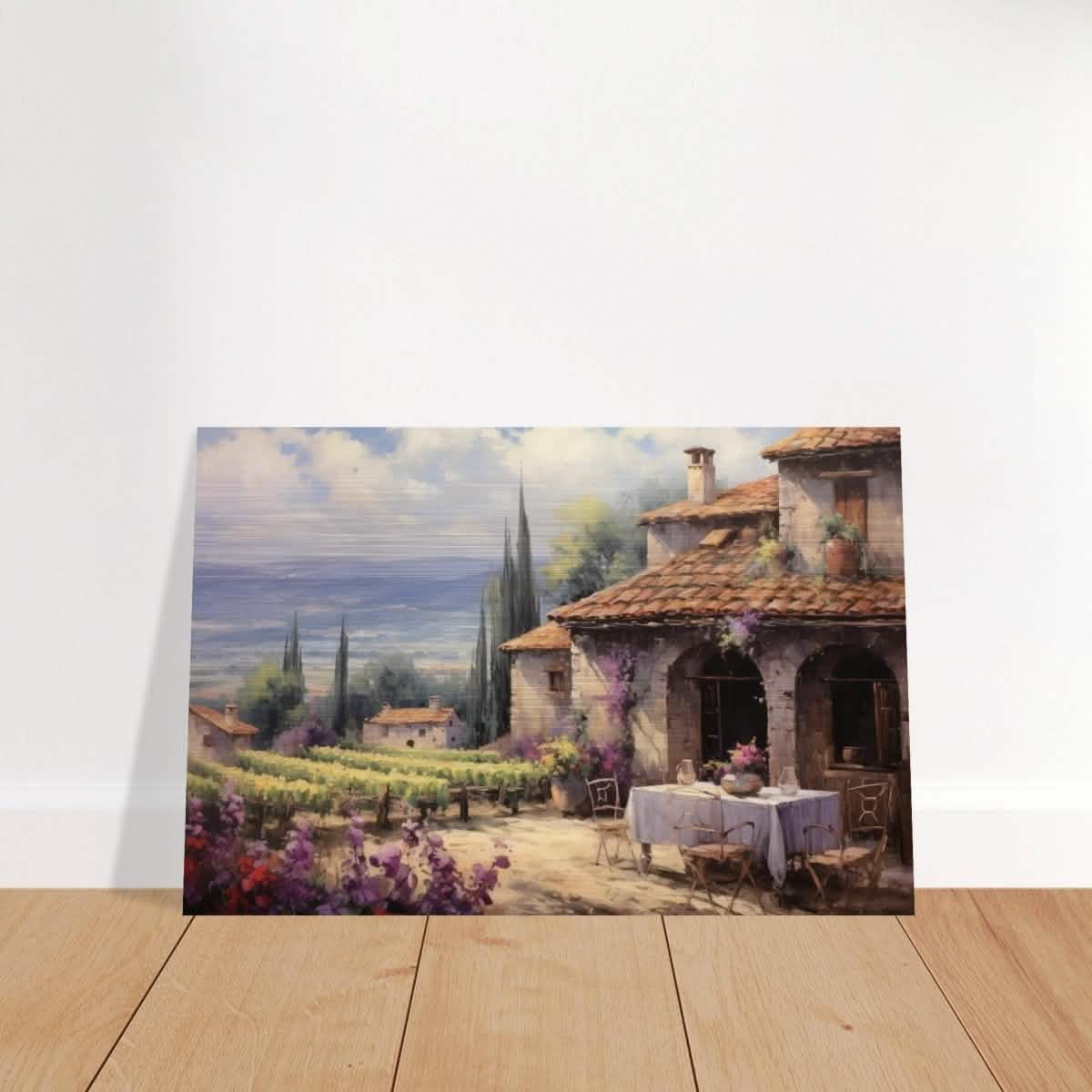 Vineyard Elegance | Nature Art Wall art print - Brushed Aluminum Print - 30x45 cm / 12x18″ -