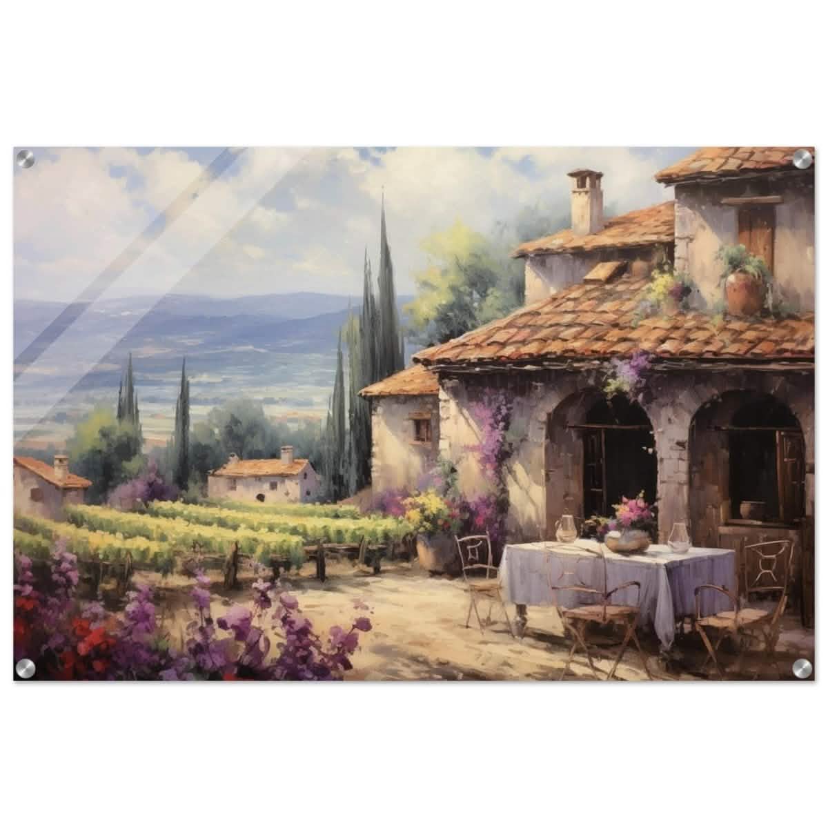 Vineyard Elegance | Nature Art Wall art print - Acrylic Print - 60x90 cm / 24x36″ -