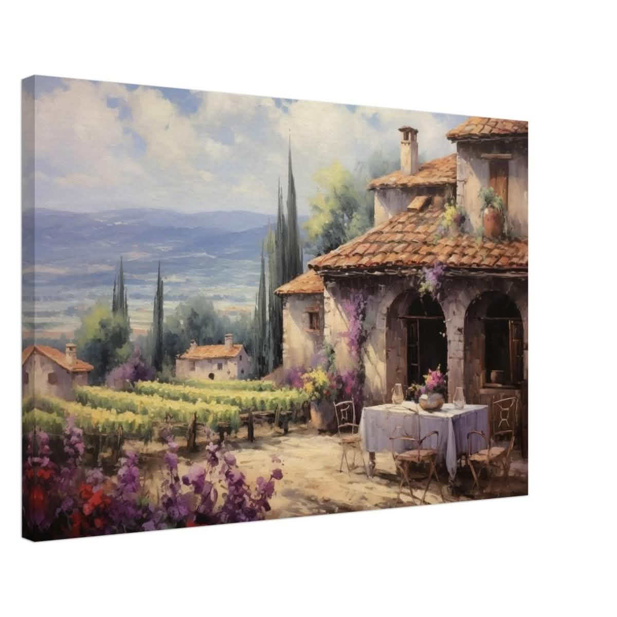 Vineyard Elegance | Nature Art Wall art print - Canvas - 50x75 cm / 20x30″ -