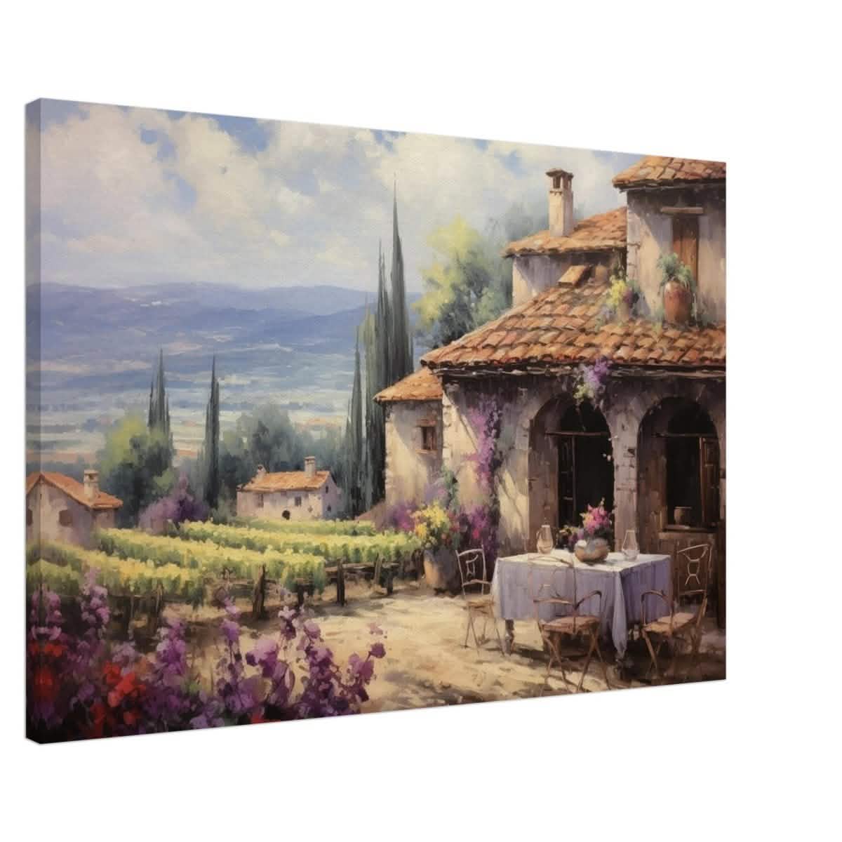 Vineyard Elegance | Nature Art Wall art print - Canvas - 60x90 cm / 24x36″ -