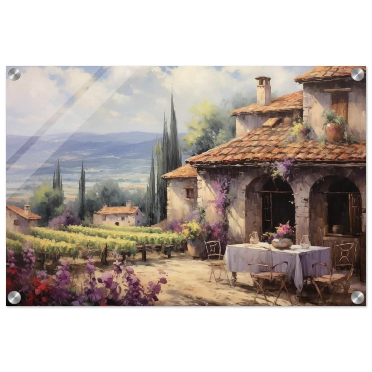 Vineyard Elegance | Nature Art Wall art print - Acrylic Print - 40x60 cm / 16x24″ -