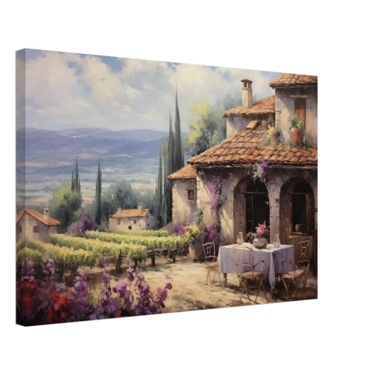 Vineyard Elegance | Nature Art Wall art print - Canvas - 40x60 cm / 16x24″ -