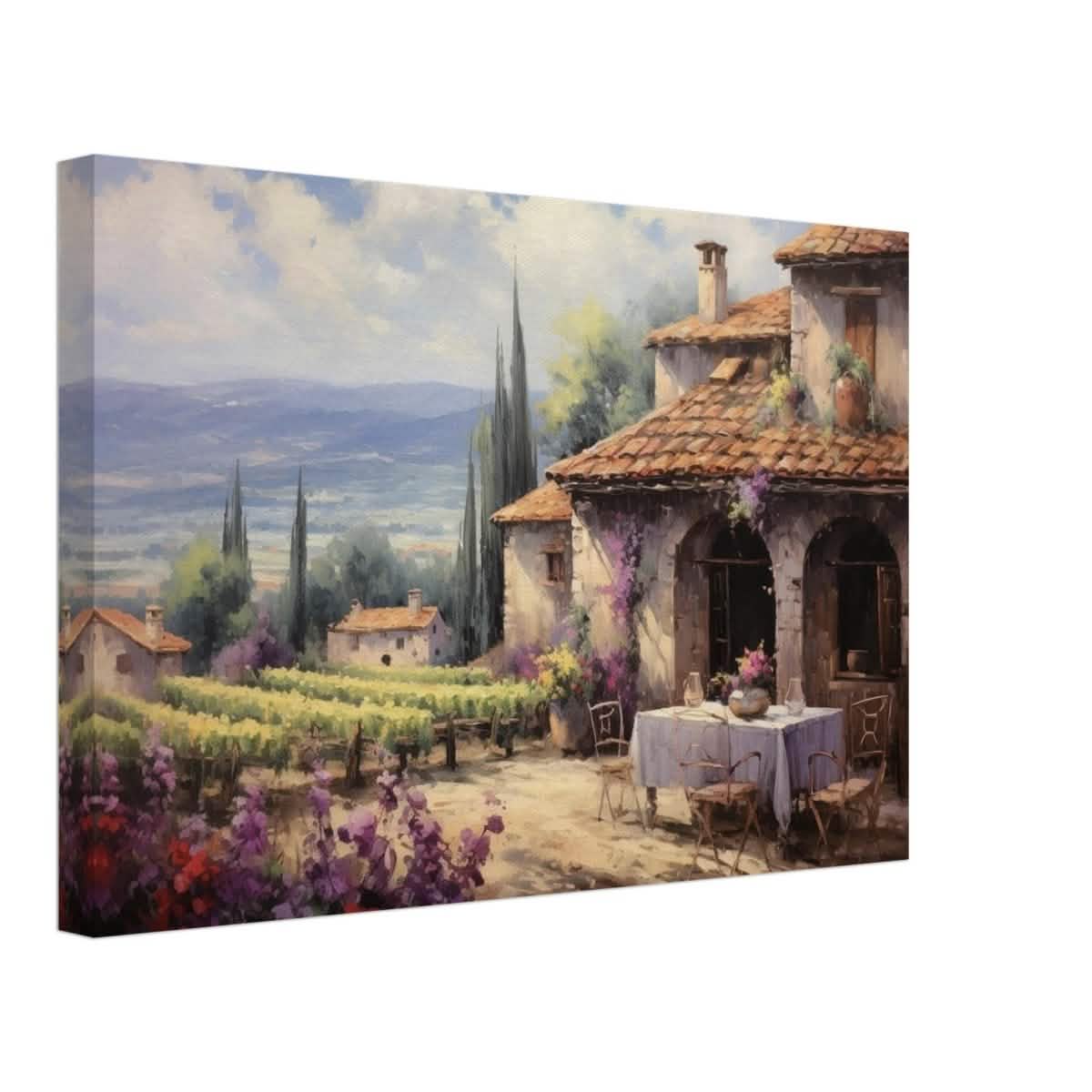 Vineyard Elegance | Nature Art Wall art print - Canvas - 30x45 cm / 12x18″ -