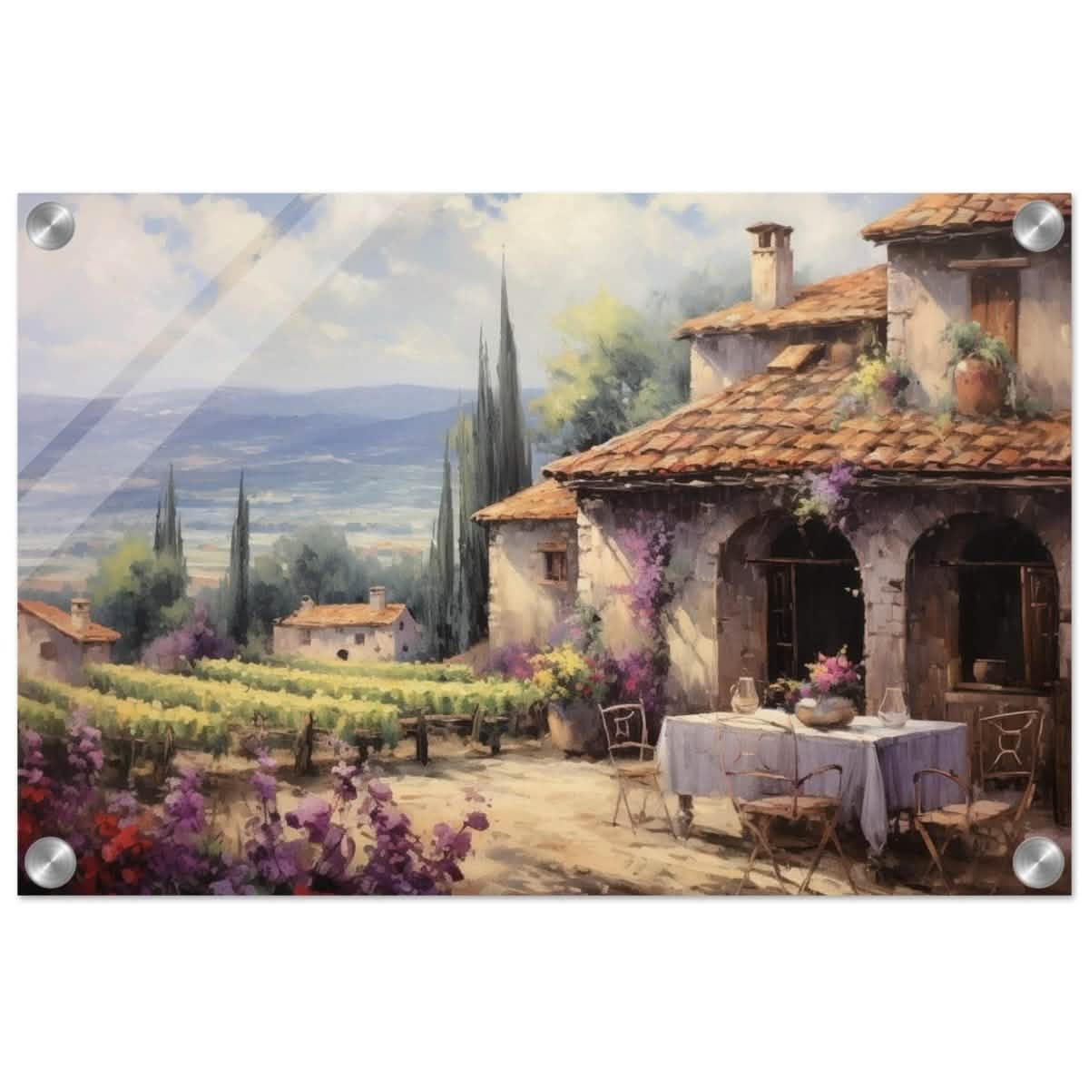 Vineyard Elegance | Nature Art Wall art print - Acrylic Print - 30x45 cm / 12x18″ -