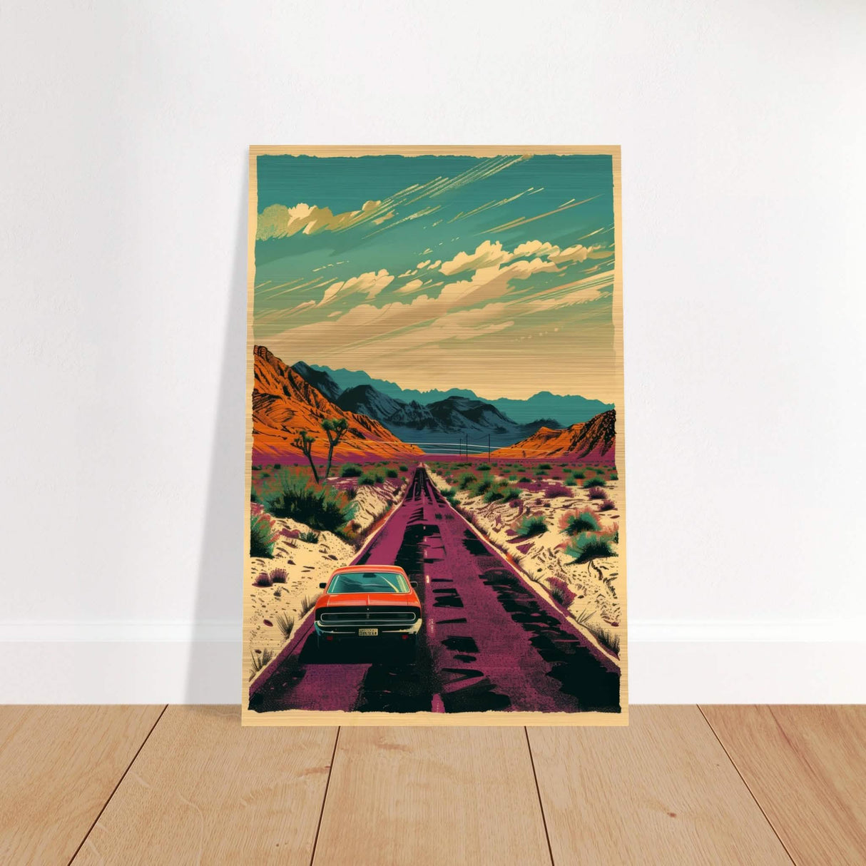 Vintage Pop Art Wall Art - Brushed Aluminum Print - 50x75 cm / 20x30″ -