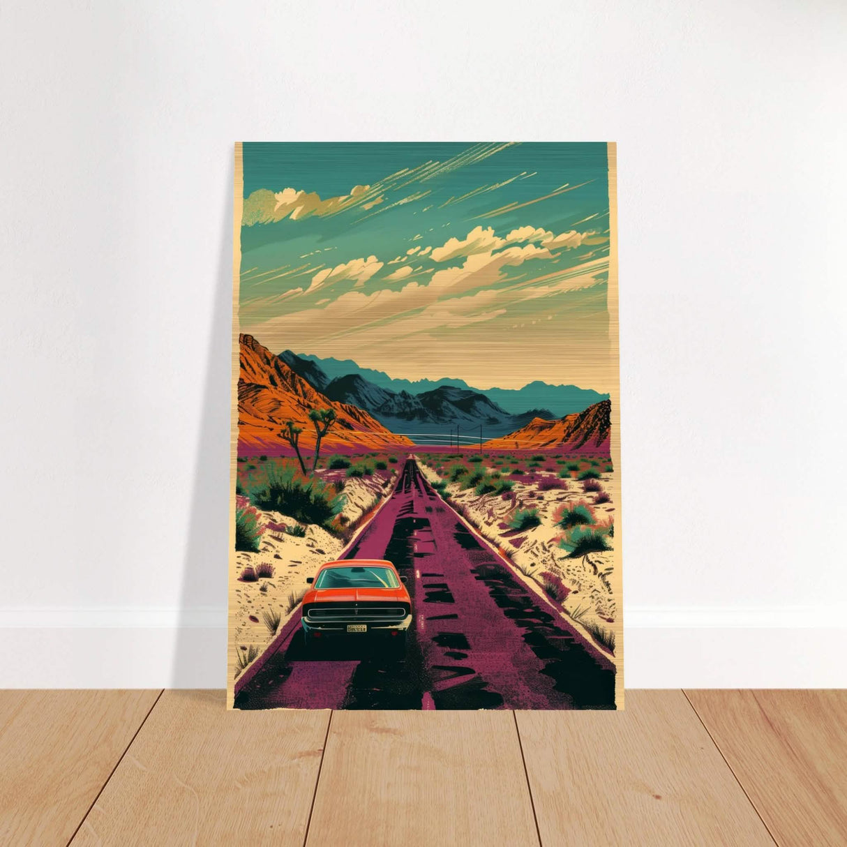 Vintage Pop Art Wall Art - Brushed Aluminum Print - 70x100 cm / 28x40″ -