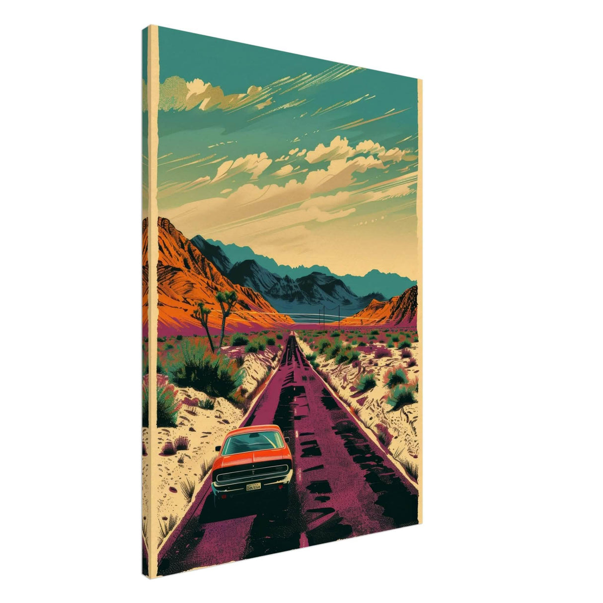 Vintage Pop Art Wall Art - Canvas - 70x100 cm / 28x40″ - Thick