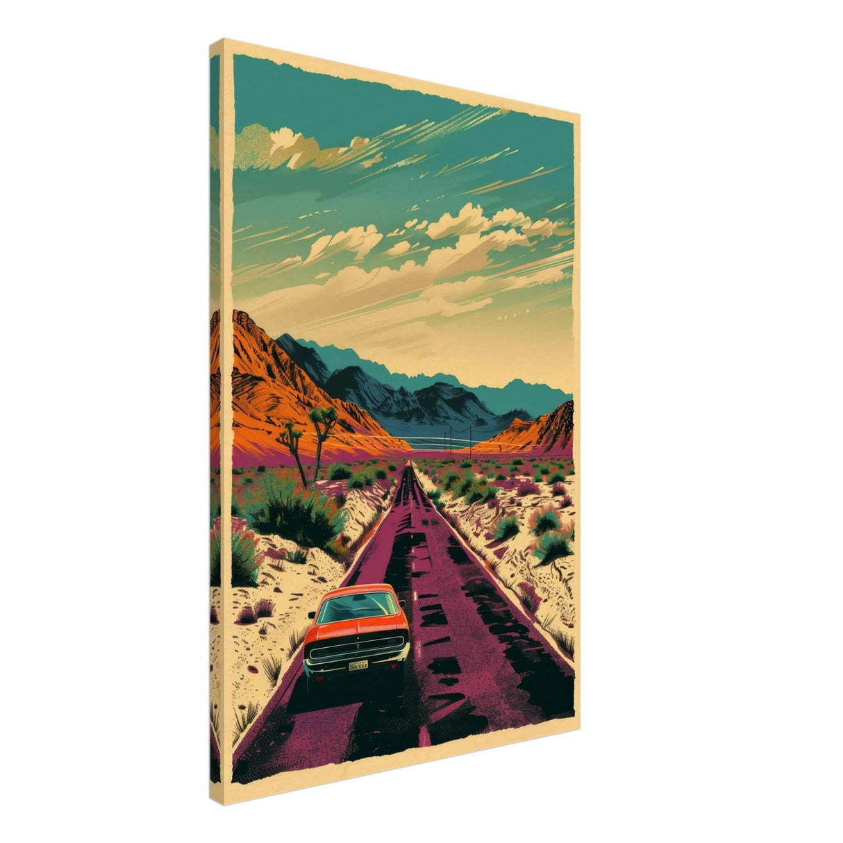 Vintage Pop Art Wall Art - Canvas - 50x75 cm / 20x30″ - Slim