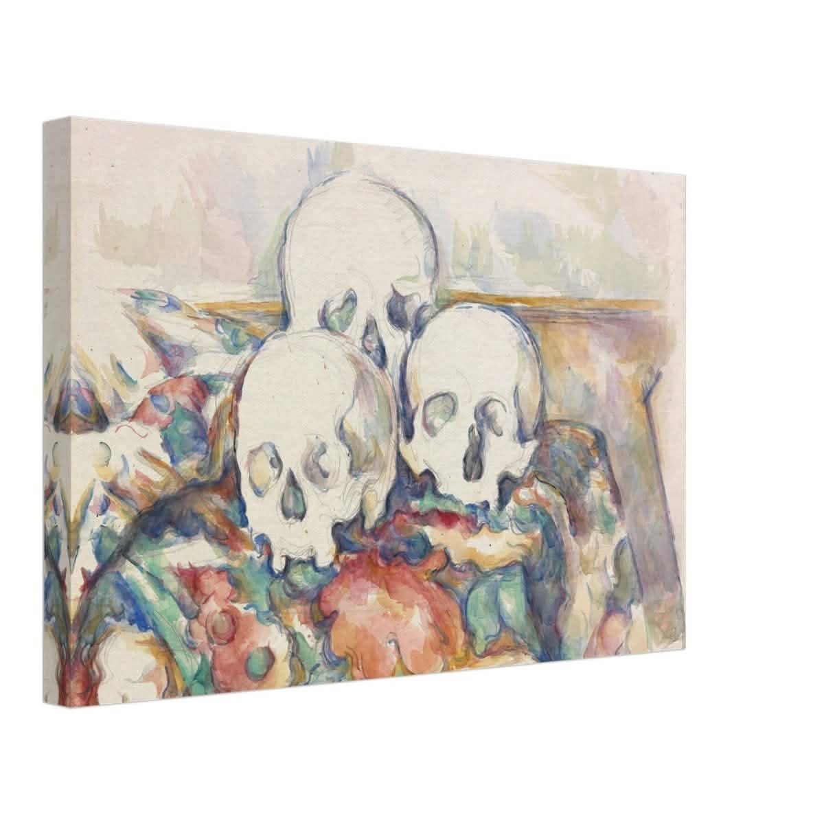 Vintage Wall art print | The Three Skulls by Paul Cézanne - Canvas - 30x45 cm / 12x18″ -