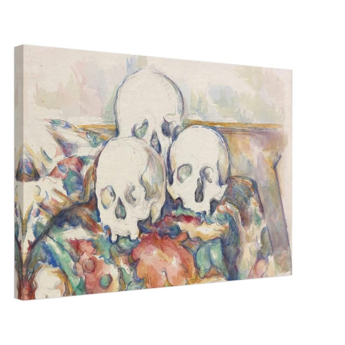 Vintage Wall art print | The Three Skulls by Paul Cézanne - Acrylic Print - 30x45 cm / 12x18″ -