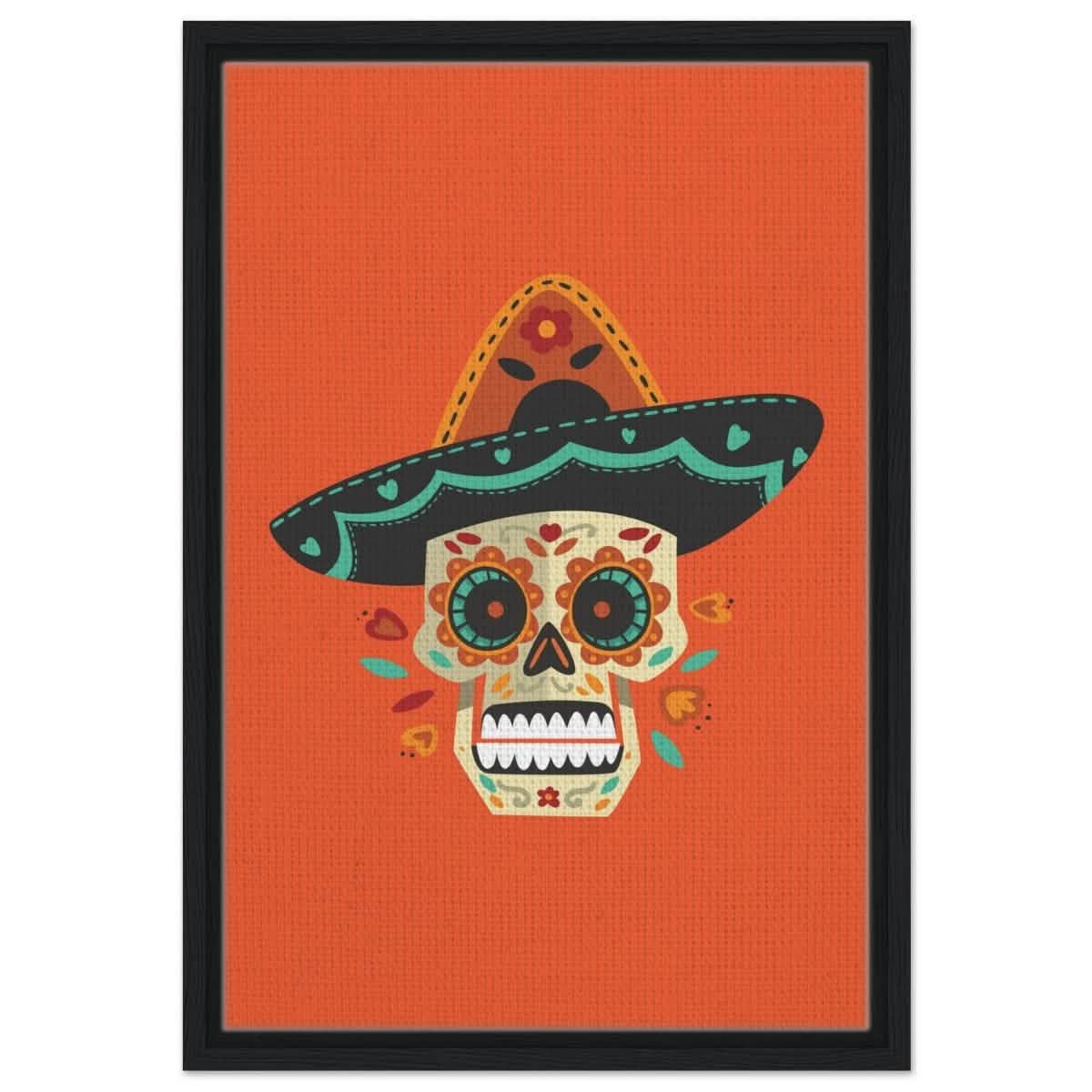 Viva La Vida | Digital wall art print - 40x60 cm / 16x24″ - Framed Canvas - Black frame