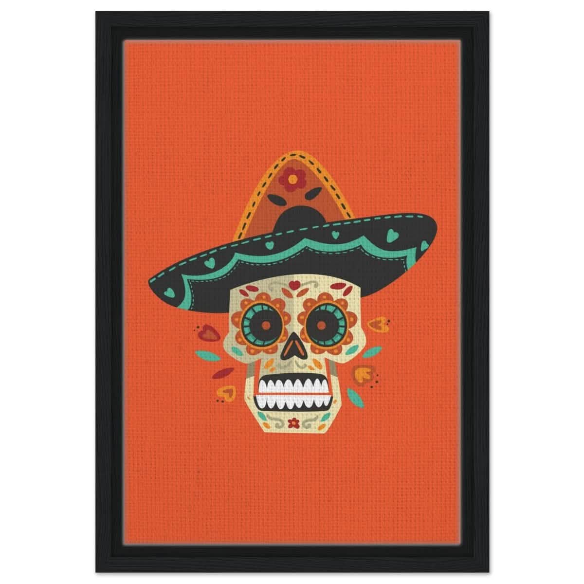 Viva La Vida | Digital wall art print - 30x45 cm / 12x18″ - Framed Canvas - Black frame