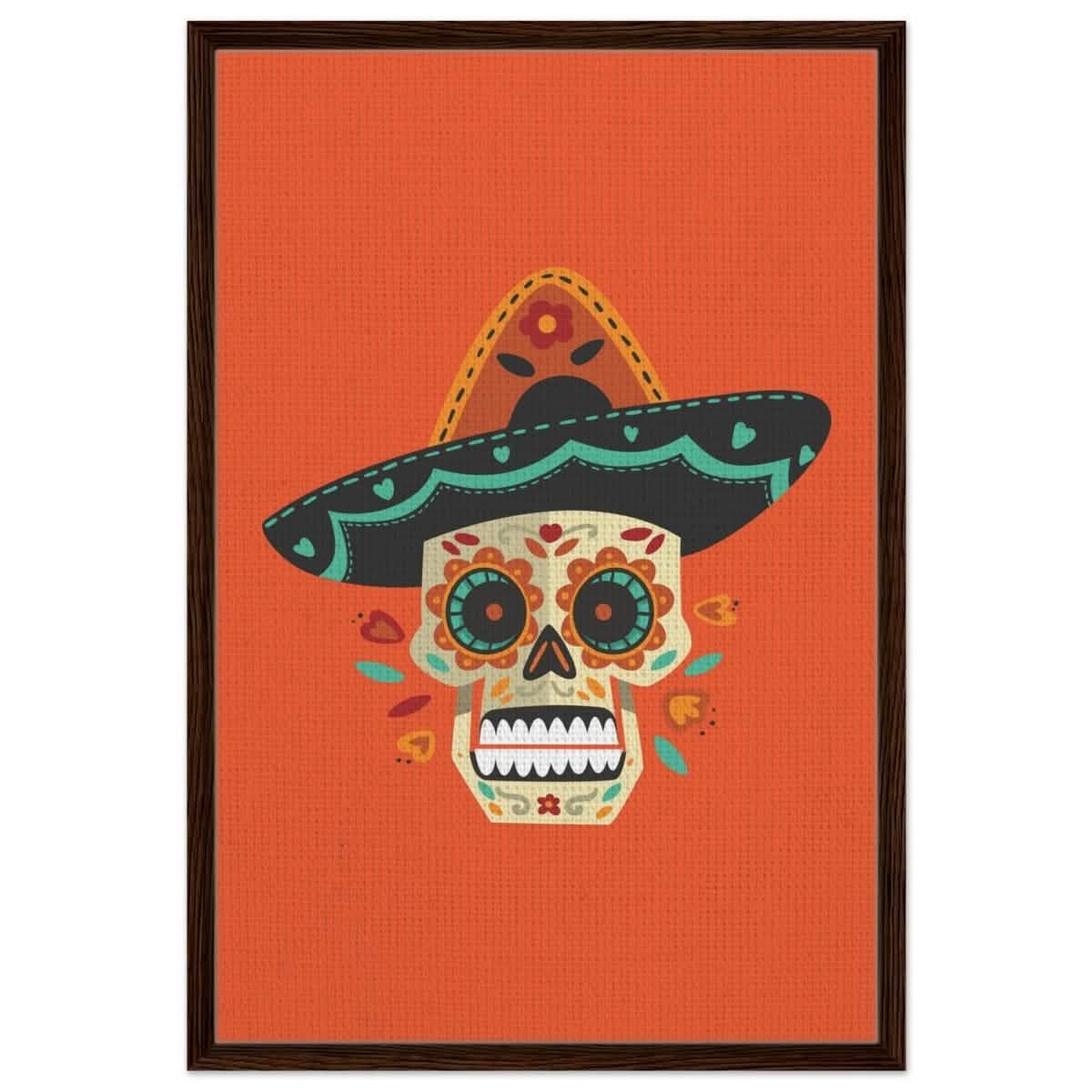 Viva La Vida | Digital wall art print - 60x90 cm / 24x36″ - Framed Canvas - Dark wood frame