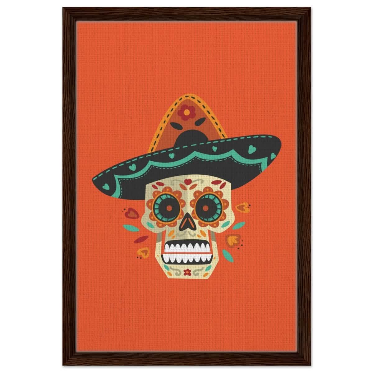 Viva La Vida | Digital wall art print - 40x60 cm / 16x24″ - Framed Canvas - Dark wood frame